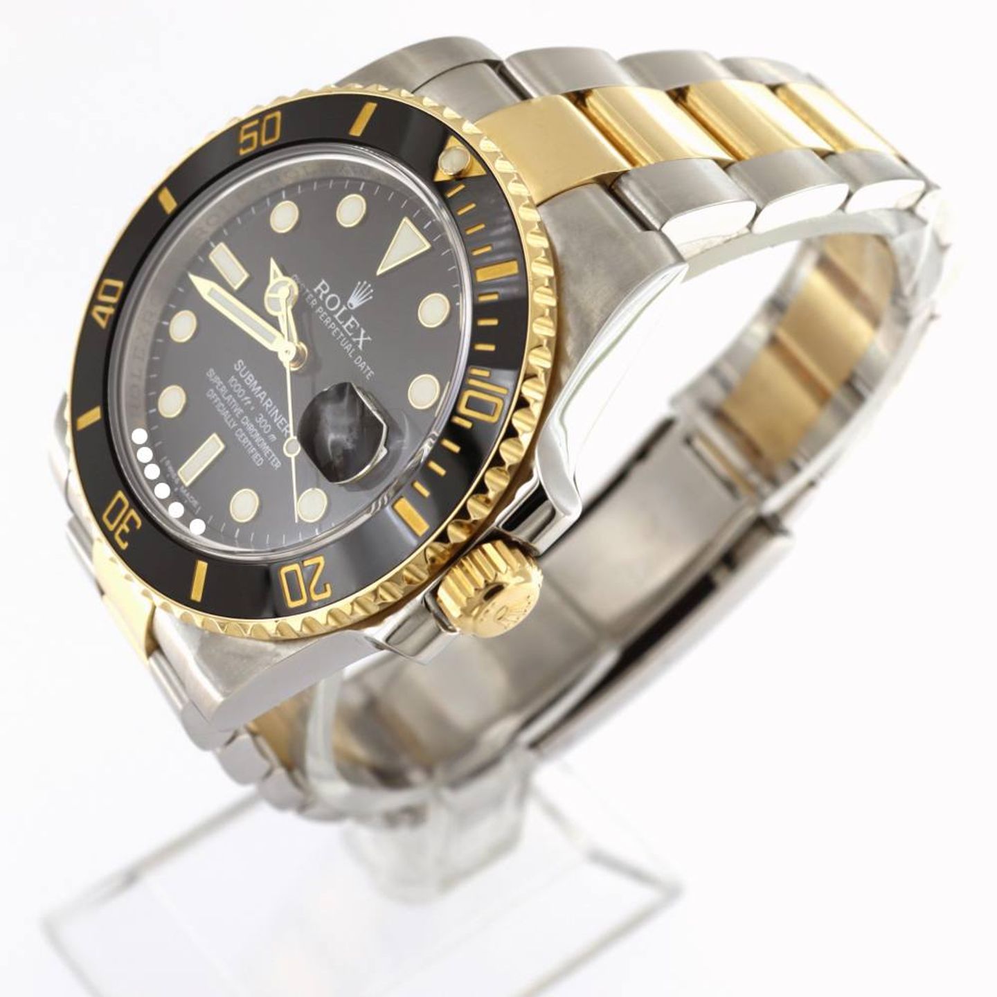 Rolex Submariner Date 116613LN (2015) - Black dial 40 mm Gold/Steel case (2/7)