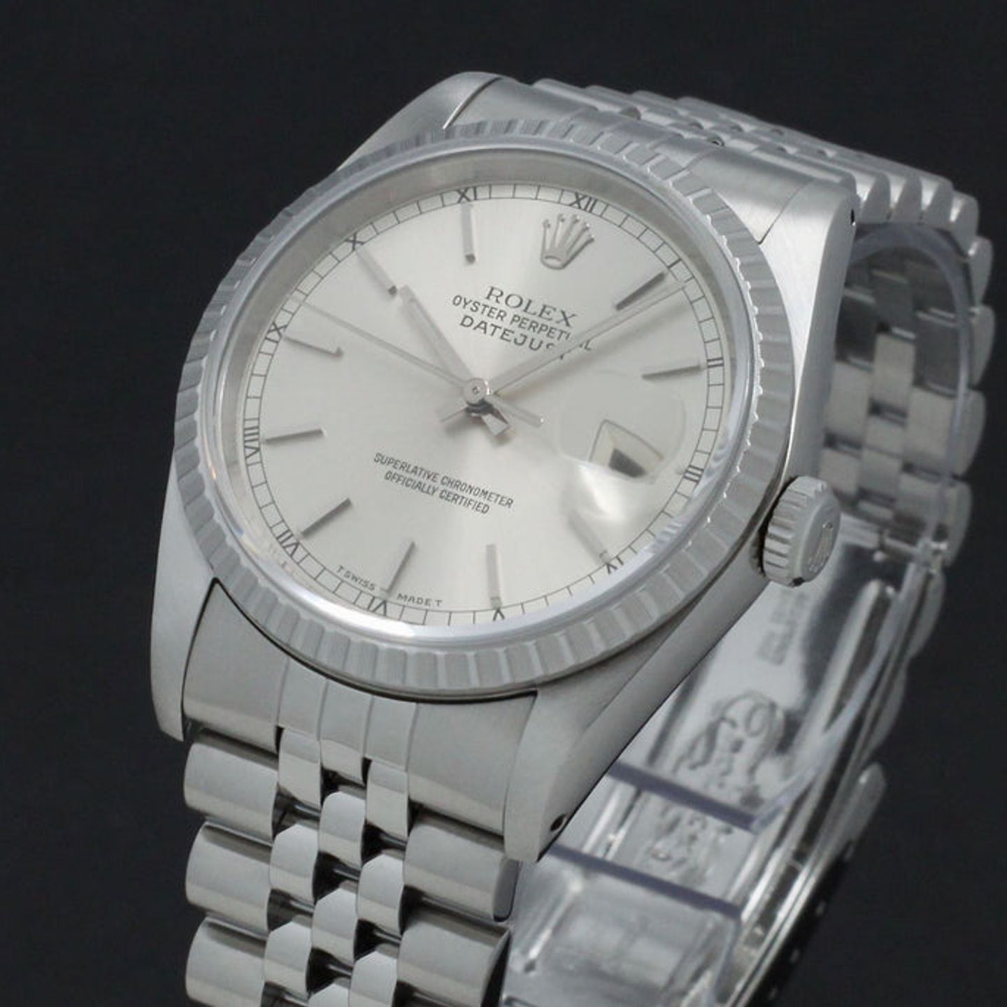 Rolex Datejust 36 16220 (1989) - Zilver wijzerplaat 36mm Staal (7/7)