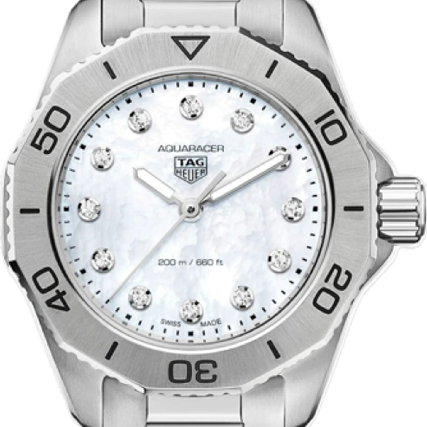 TAG Heuer Aquaracer Lady WBP1416.BA0622 (2026) - White dial 30 mm Steel case (1/1)
