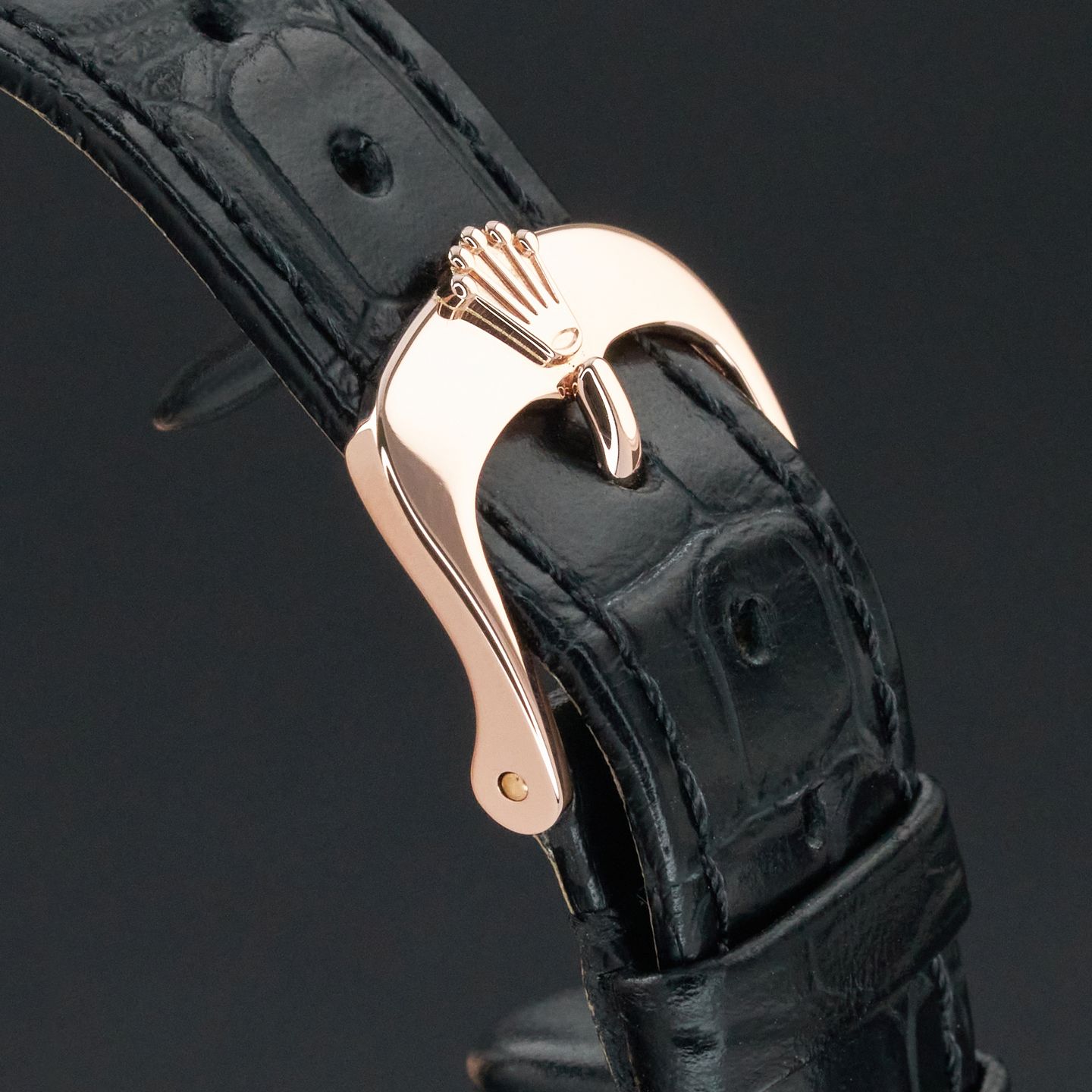 Rolex Cellini Date 50515 (2020) - Black dial 39 mm Rose Gold case (8/8)