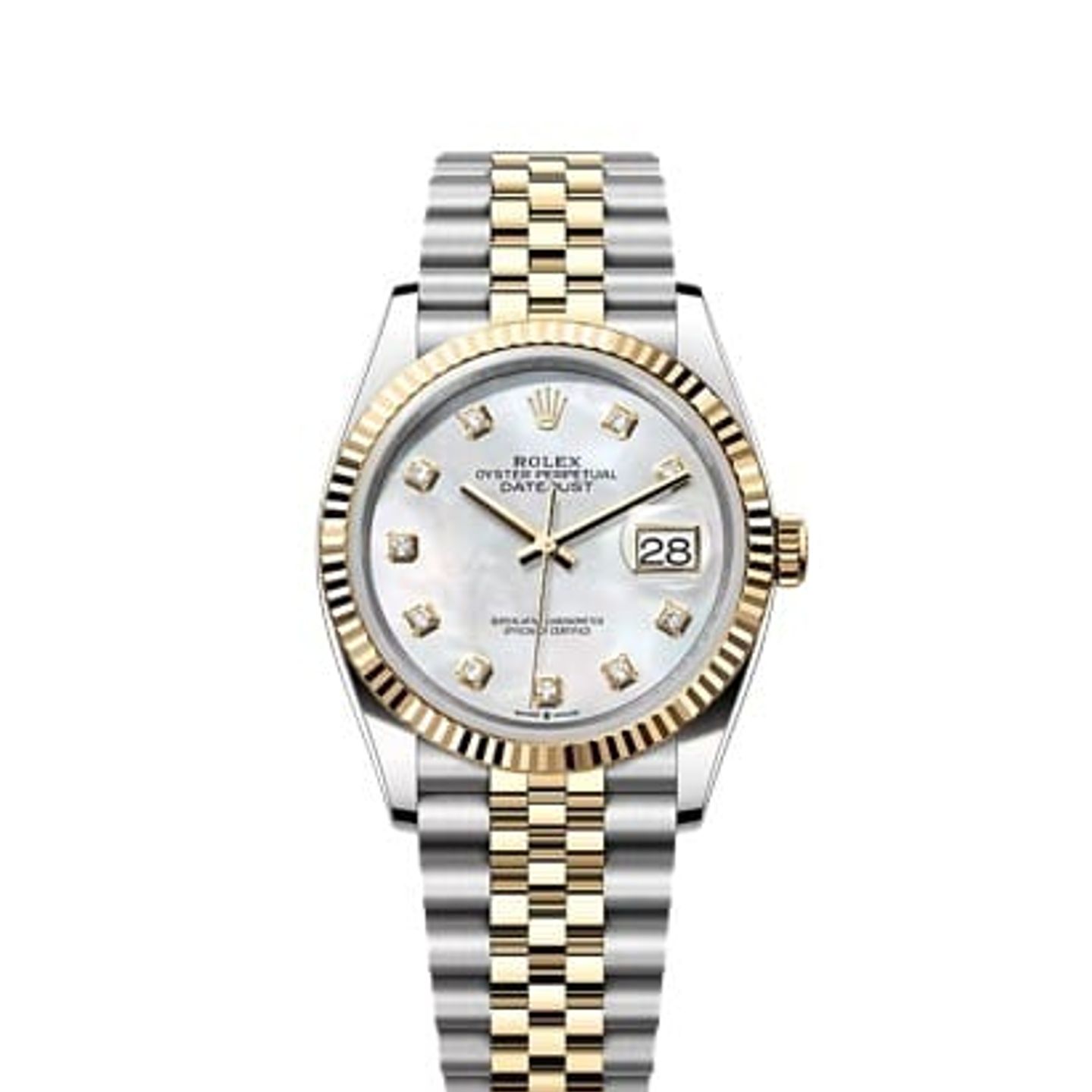 Rolex Datejust 36 126233 (2026) - Pearl dial 36 mm Gold/Steel case (1/1)