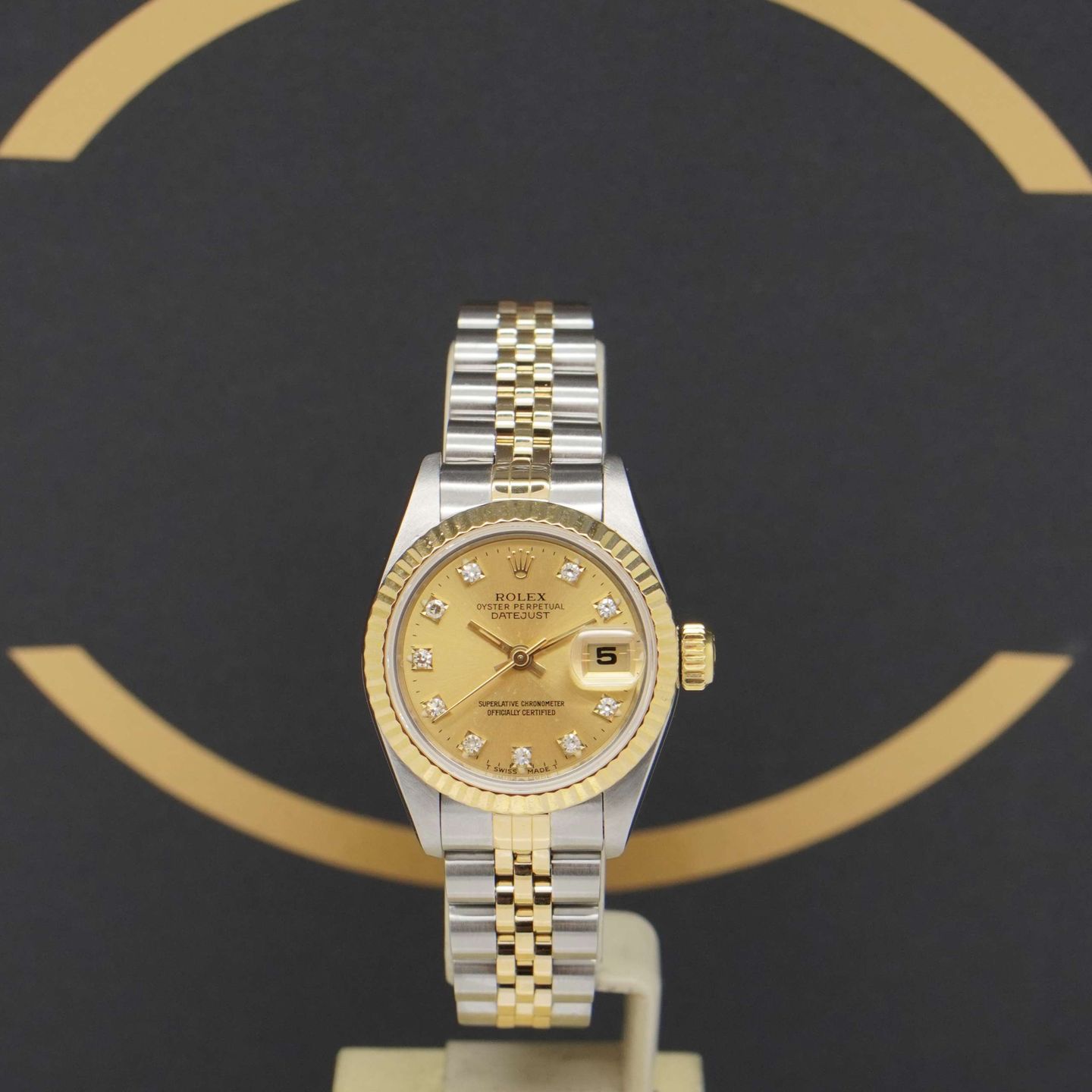 Rolex Lady-Datejust 69173 (1994) - Goud wijzerplaat 26mm Goud/Staal (1/7)