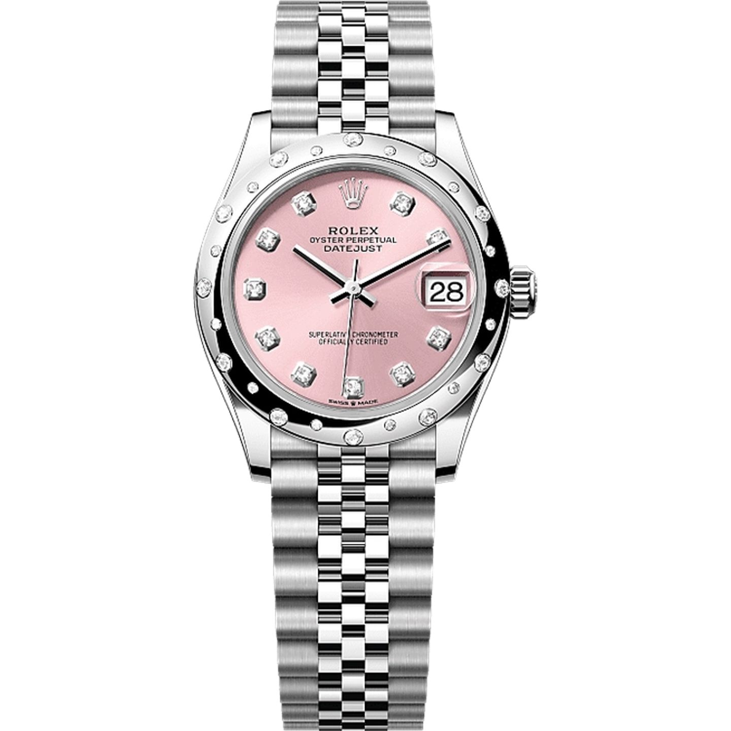 Rolex Datejust 31 278344RBR (2025) - Roze wijzerplaat 31mm Staal (1/1)
