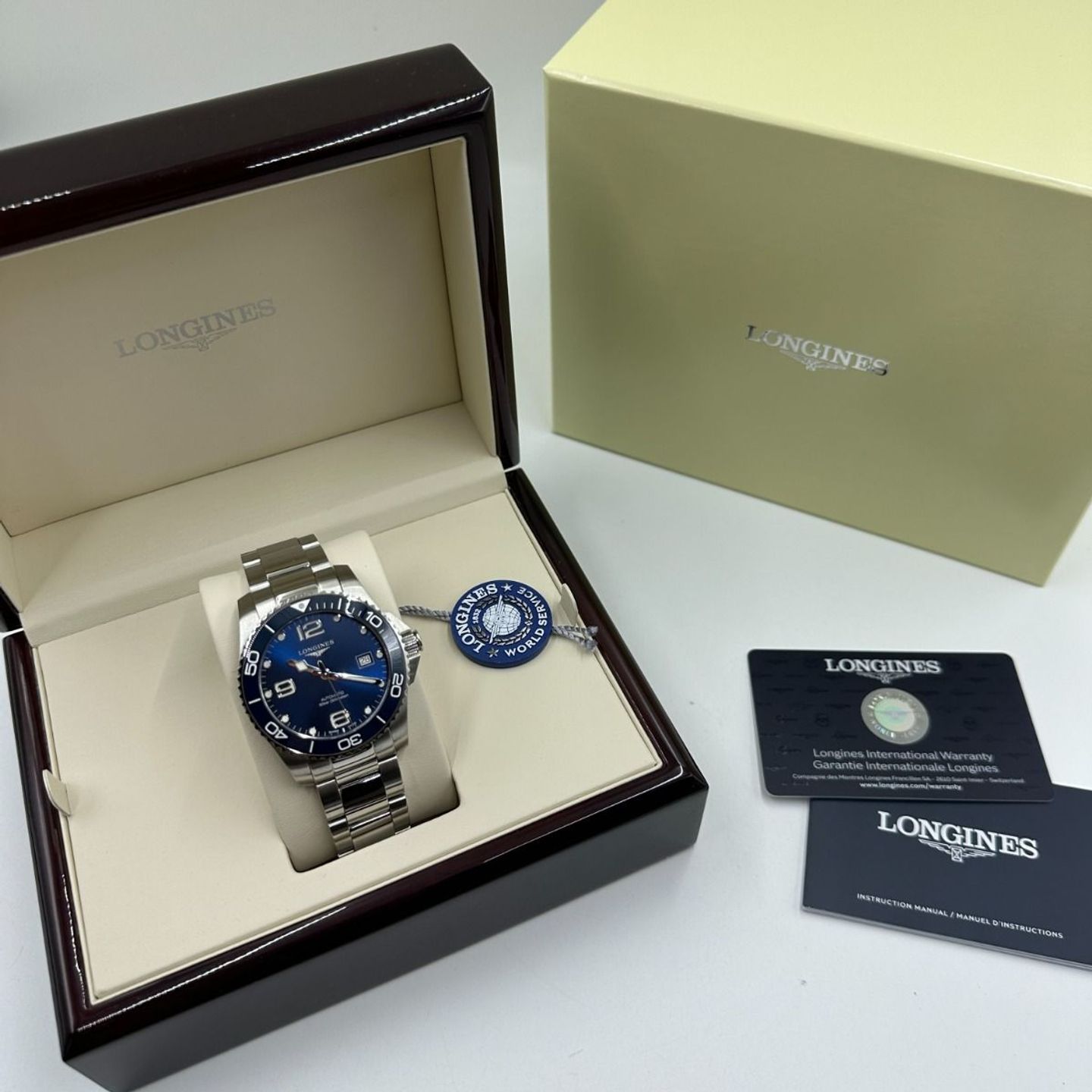 Longines HydroConquest L3.781.4.96.6 (2023) - Blue dial 41 mm Steel case (1/8)