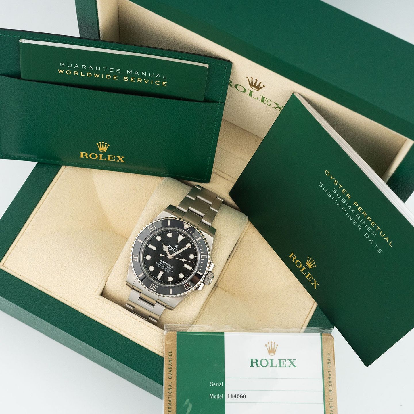 Rolex Submariner No Date 114060 (2019) - Zwart wijzerplaat 40mm Staal (5/5)