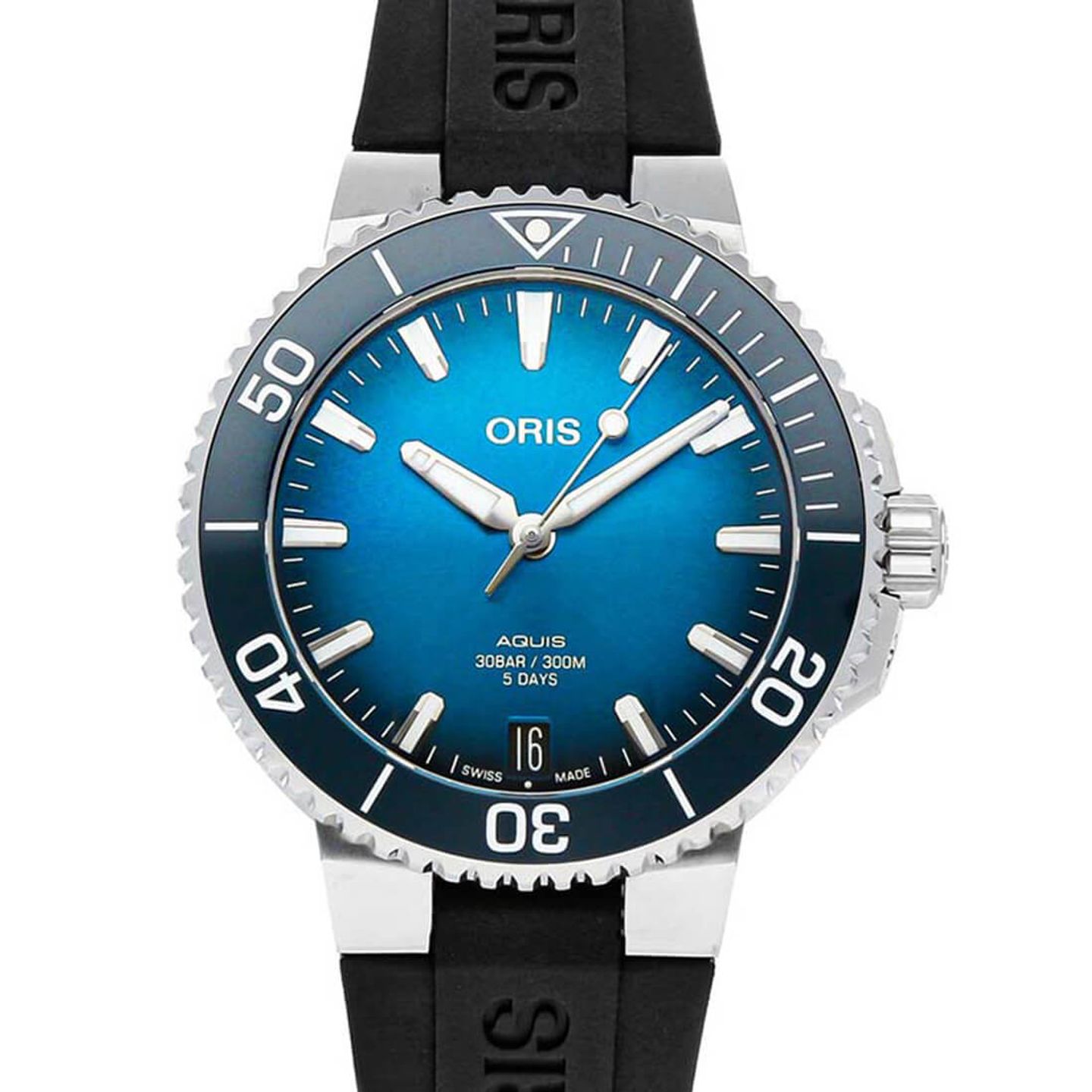 Oris Aquis Date 01 400 7769 4135-07 4 22 74FC (2023) - Blue dial 42 mm Steel case (1/2)