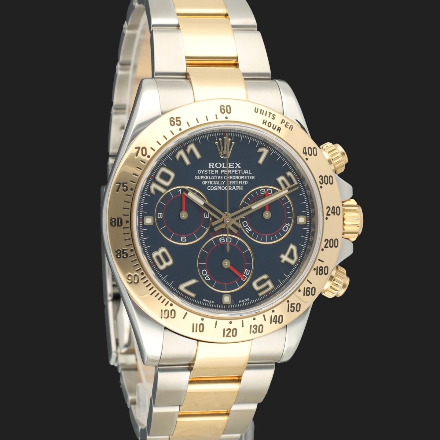 Rolex Daytona 116523 (2013) - Blauw wijzerplaat 40mm Goud/Staal (4/8)