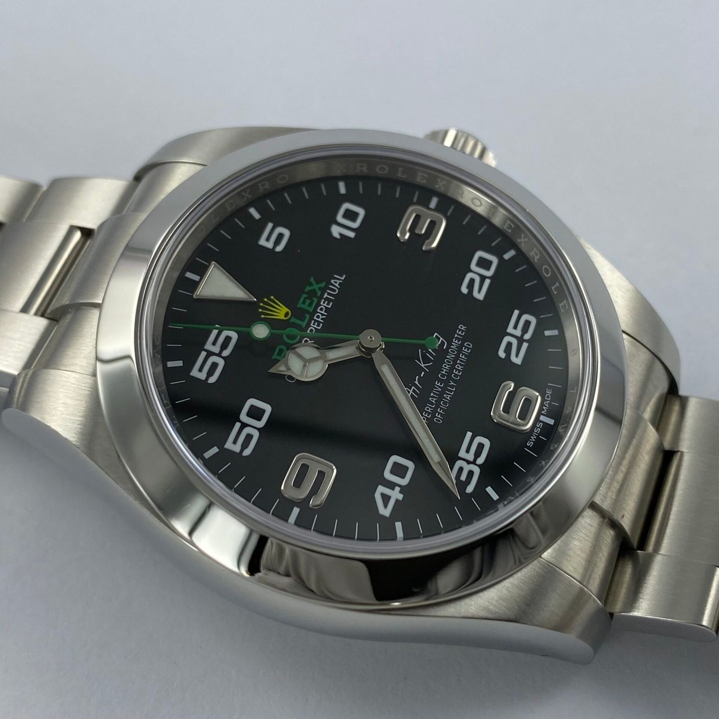 Rolex Air-King 116900 (2019) - Zwart wijzerplaat 40mm Staal (3/6)
