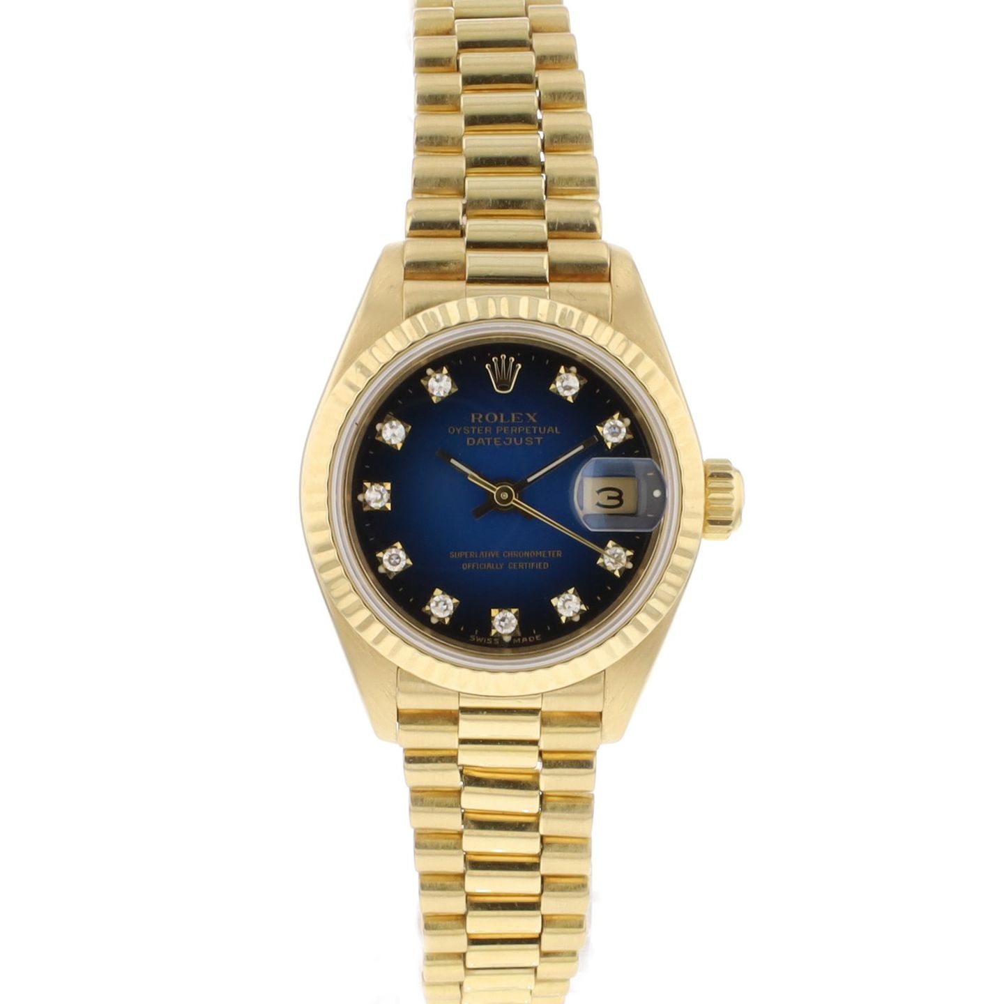 Rolex Lady-Datejust 69178 (1988) - 26 mm Yellow Gold case (1/6)
