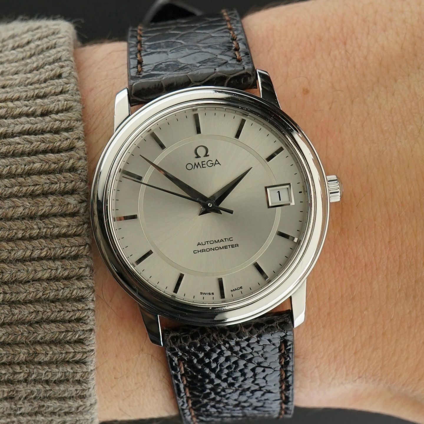 Omega De Ville 4500.31 (2006) - White dial 34 mm Steel case (2/8)