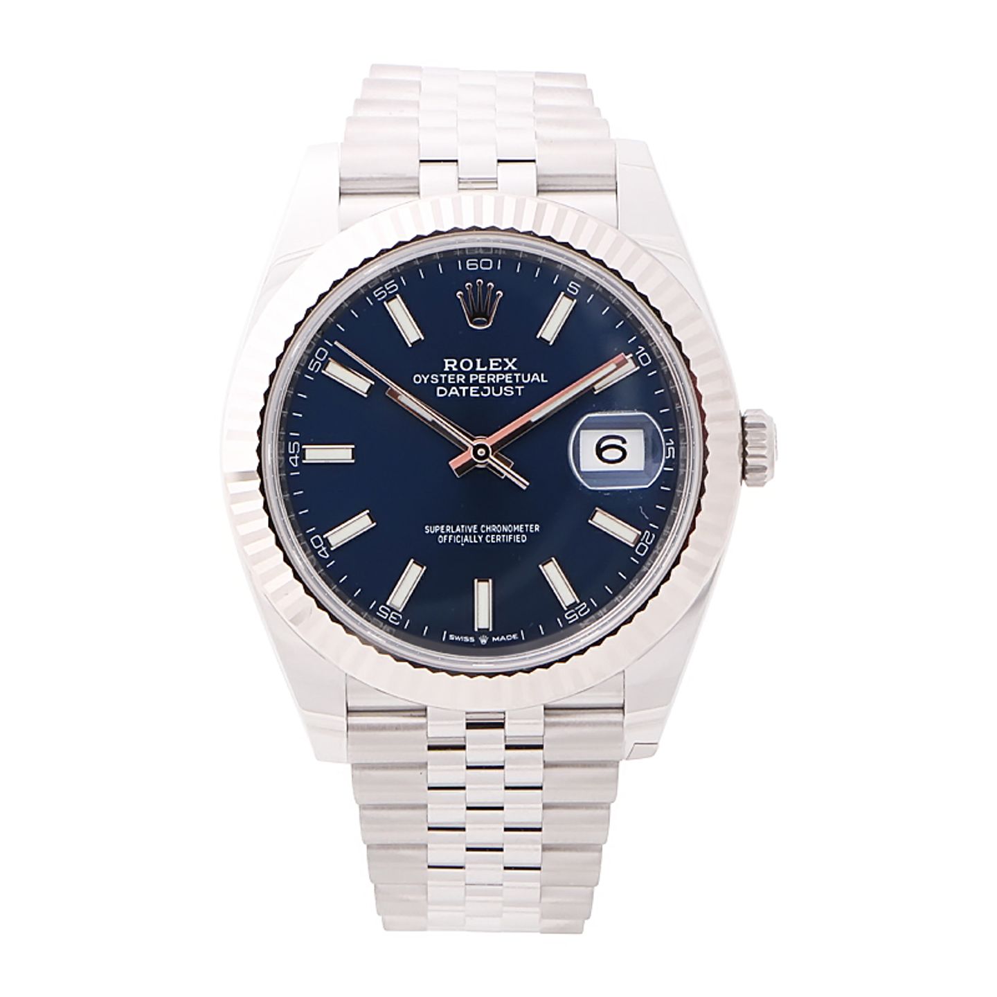 Rolex Datejust 41 126334 (2024) - Blauw wijzerplaat 41mm Staal (1/4)