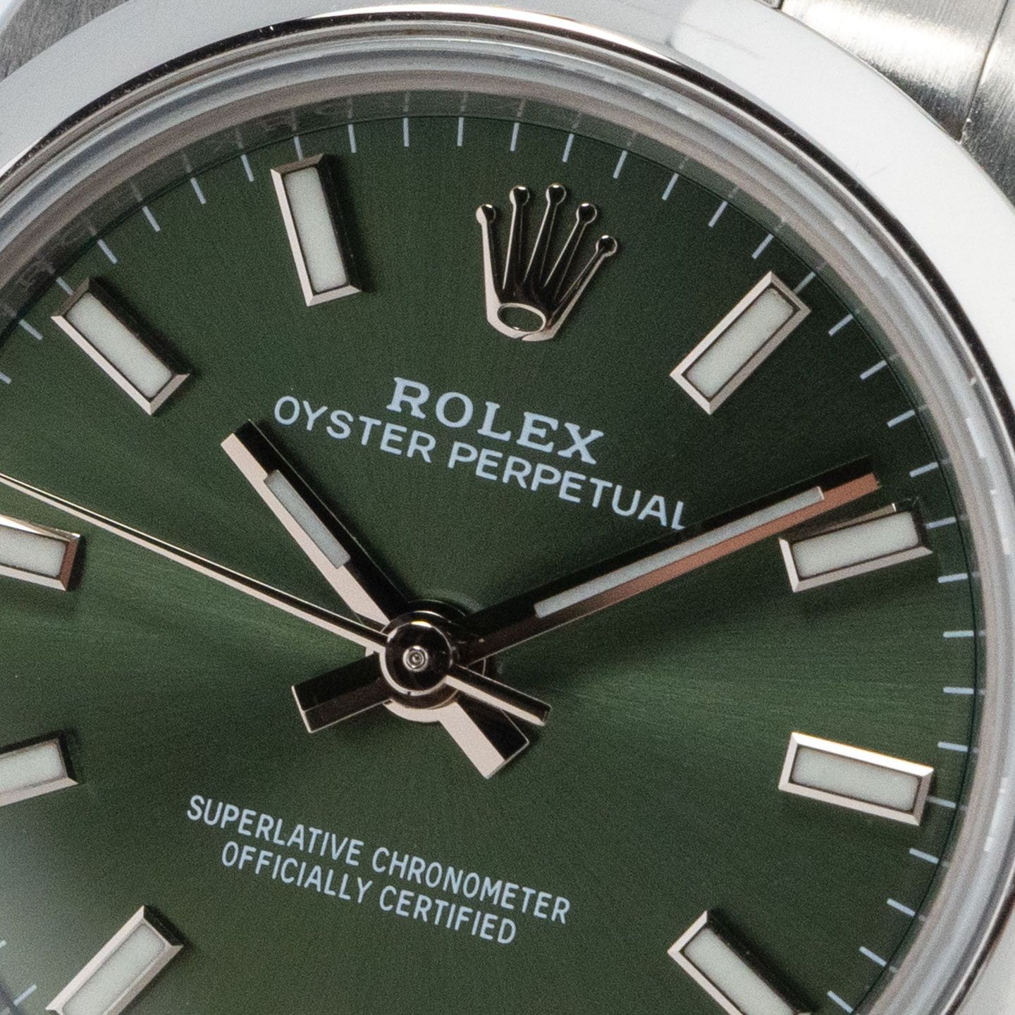 Rolex Oyster Perpetual 26 176200 (2020) - Groen wijzerplaat 26mm Staal (3/6)