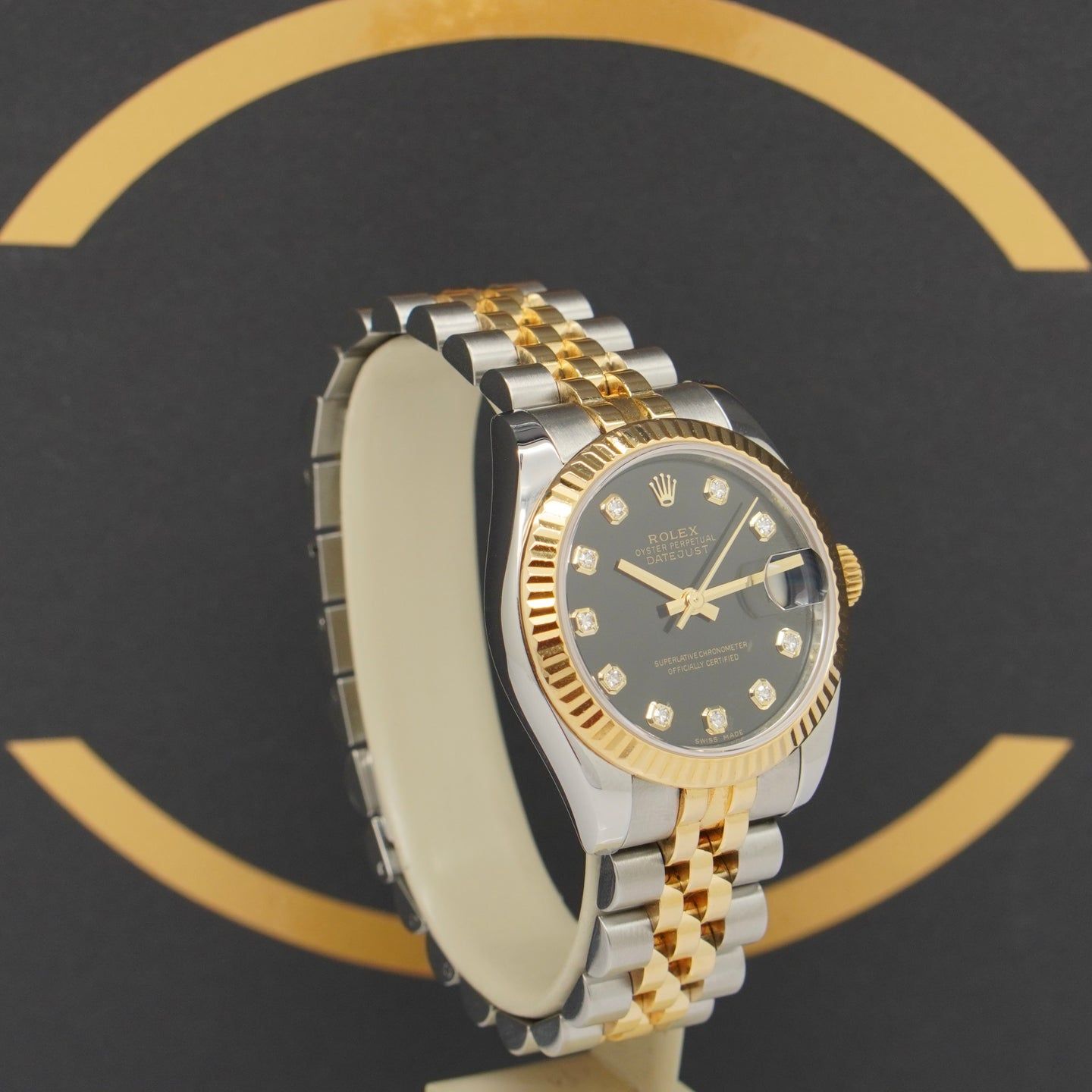 Rolex Lady-Datejust 178273 (2013) - Zwart wijzerplaat 31mm Goud/Staal (2/7)