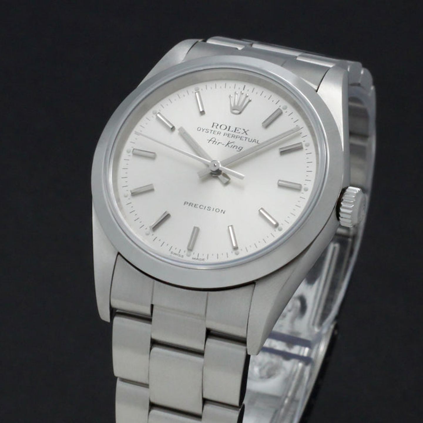 Rolex Air-King 14000M (2002) - Silver dial 34 mm Steel case (7/7)