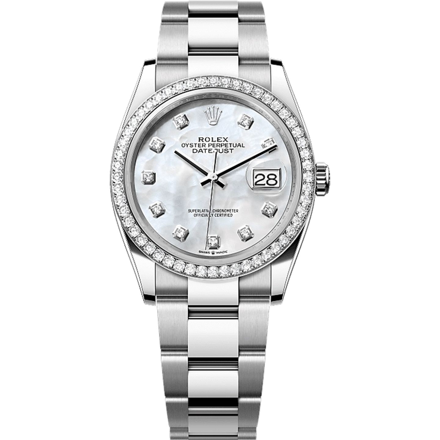 Rolex Datejust 36 126284RBR (2025) - Parelmoer wijzerplaat 36mm Staal (1/1)