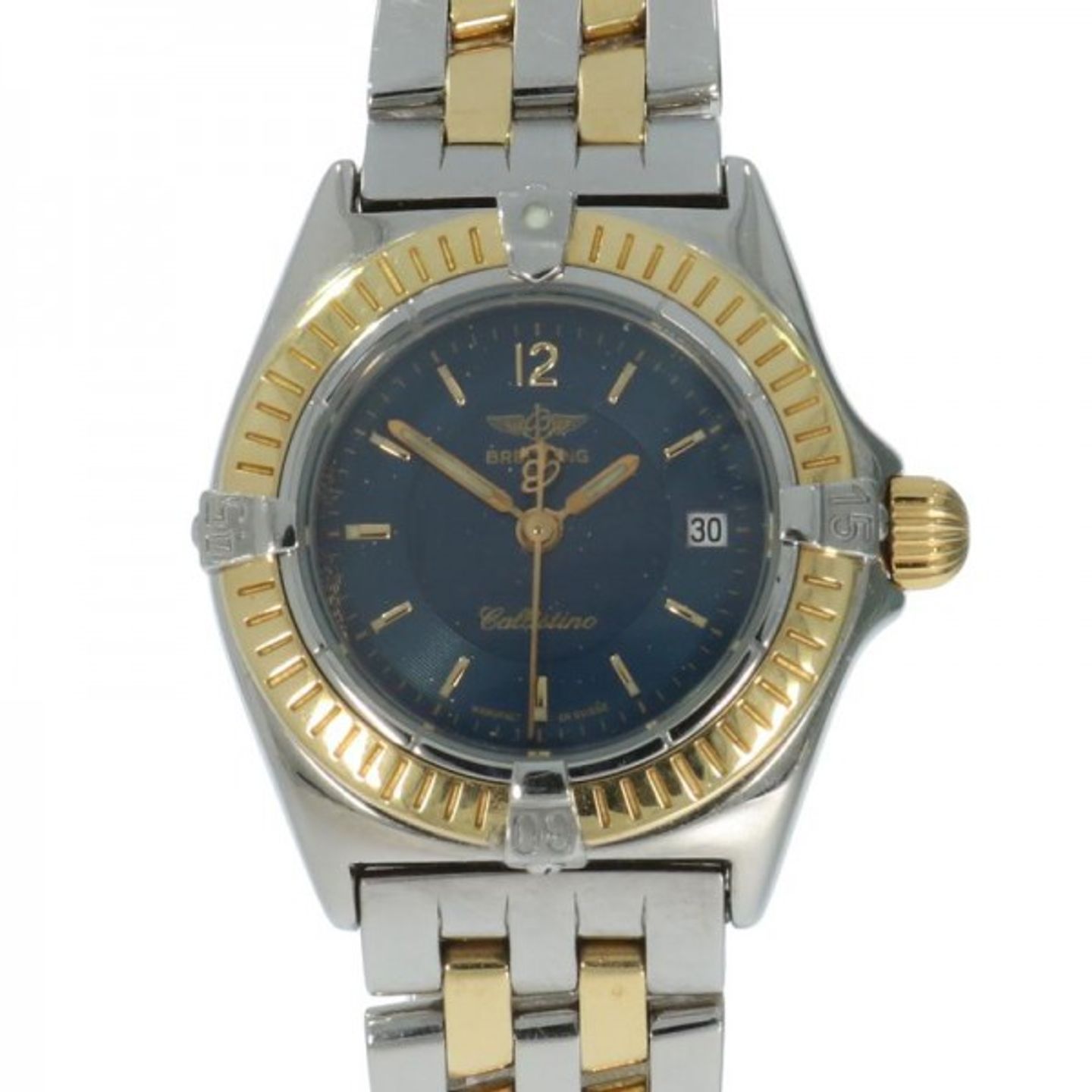 Breitling Callistino D52045.1 (Onbekend (willekeurig serienummer)) - Blauw wijzerplaat 28mm Staal (1/5)