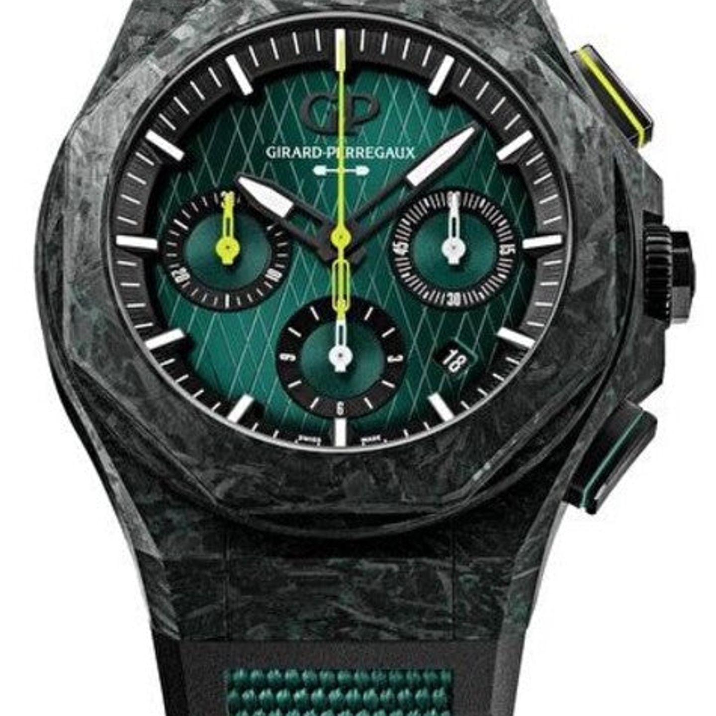 Girard-Perregaux Laureato 81060-41-3071-1CX (2026) - Green dial 45 mm Carbon case (1/1)