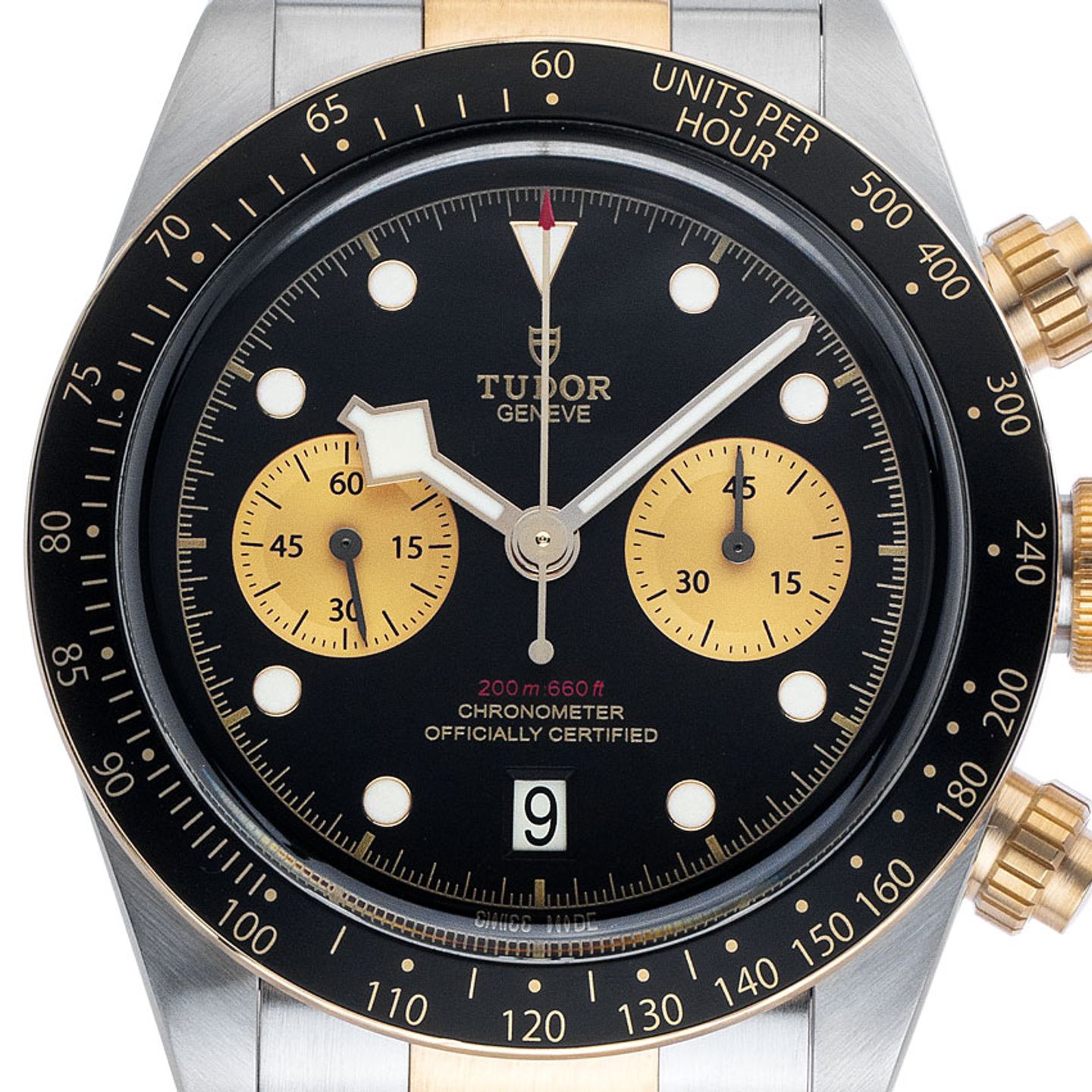 Tudor Black Bay Chrono 79363N (2025) - Black dial 41 mm Gold/Steel case (1/7)