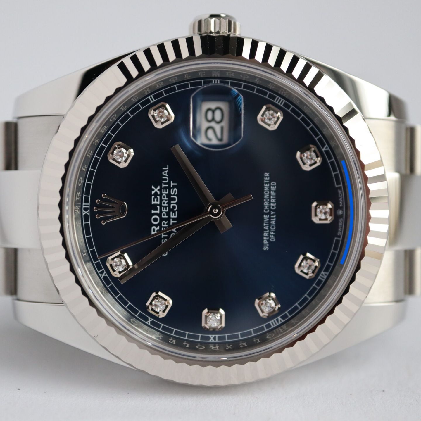 Rolex Datejust 41 126334 (2024) - Blauw wijzerplaat 41mm Staal (2/8)