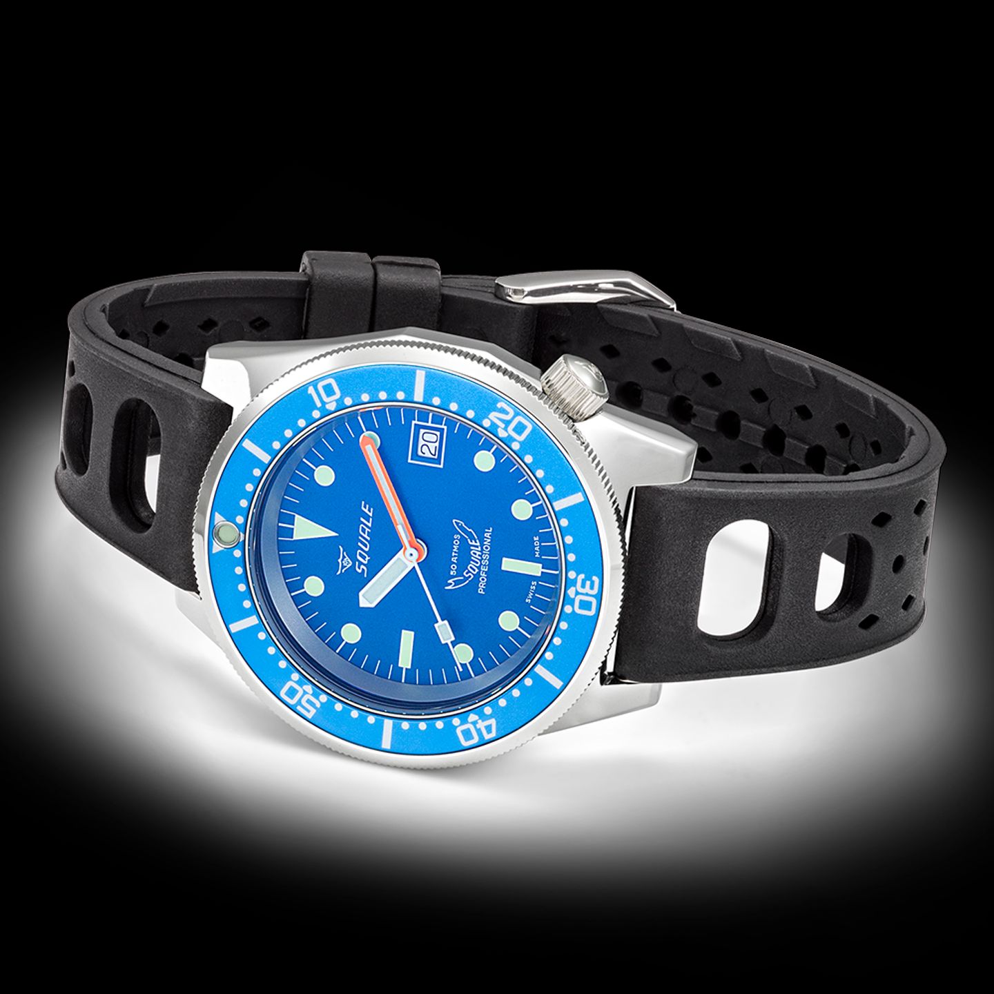 Squale 1521 Squale 1521 Blue Ocean Polished (2024) - Blauw wijzerplaat 42mm Staal (2/4)