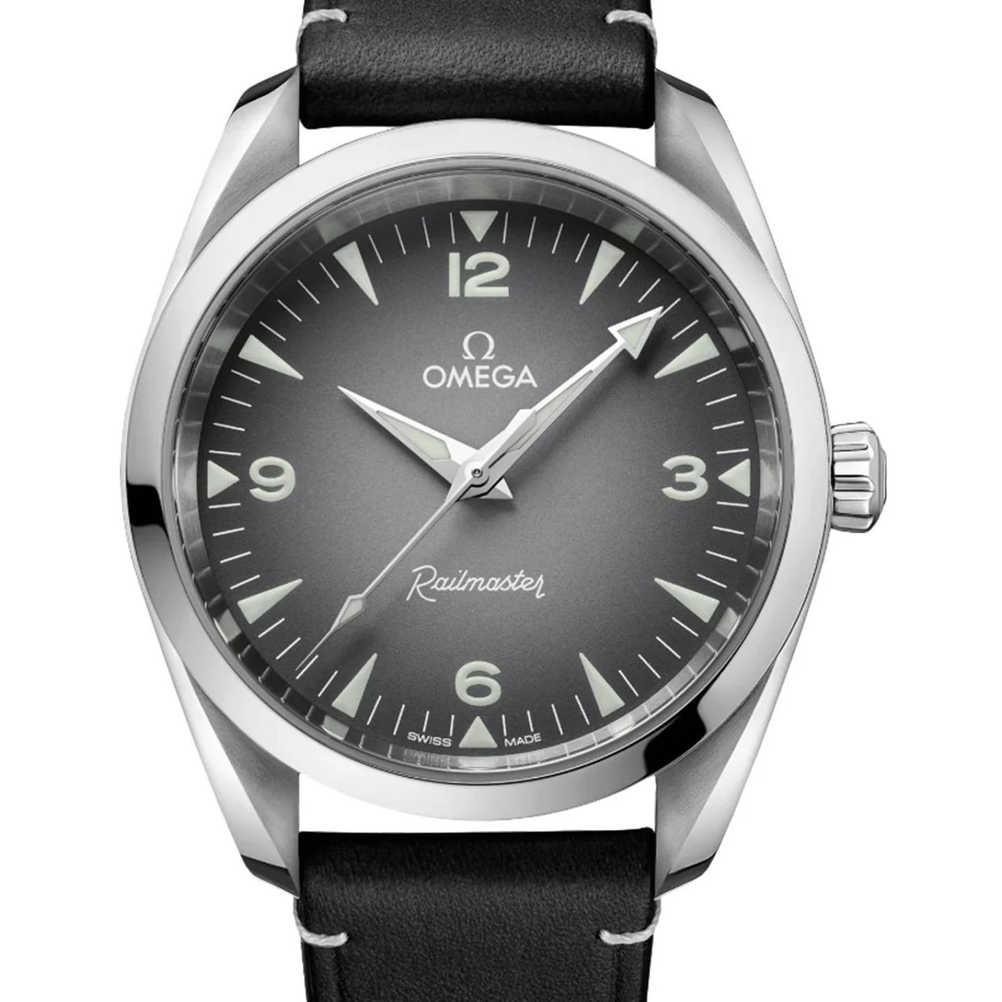 Omega Seamaster Railmaster 235.12.38.20.06.001 (2026) - Grijs wijzerplaat 38mm Staal (1/1)
