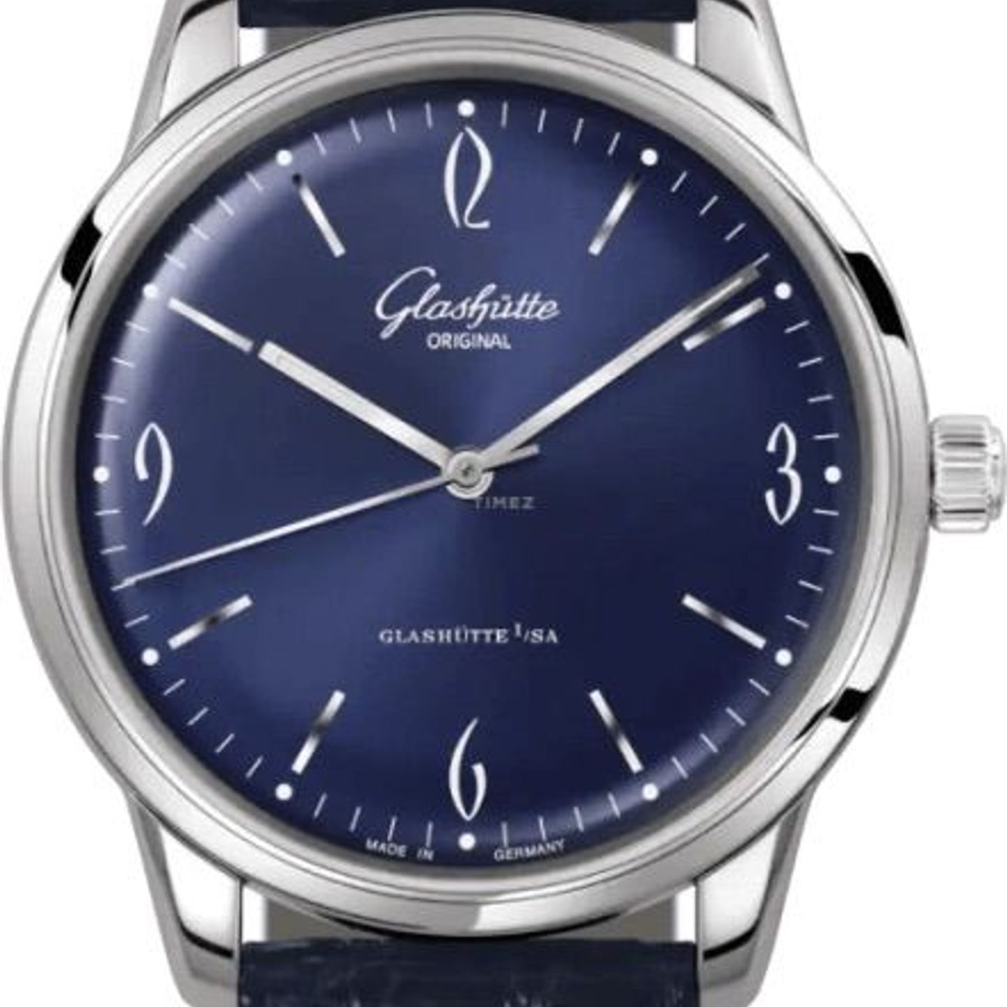 Glashütte Original Sixties 1-39-52-06-02-04 (2024) - Blauw wijzerplaat 39mm Staal (1/8)