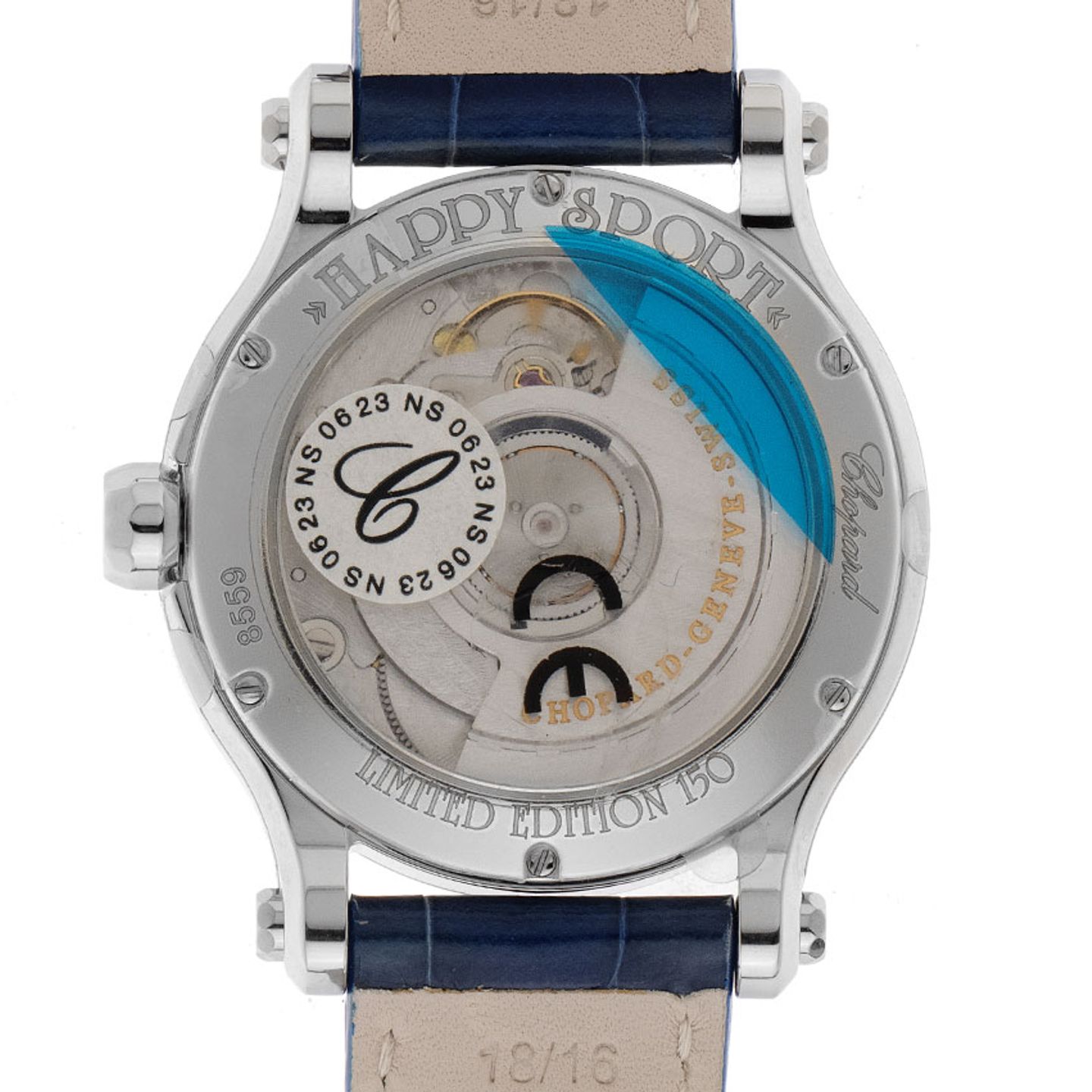 Chopard Happy Sport 278559-3020 (2025) - Blue dial 36 mm Steel case (6/7)