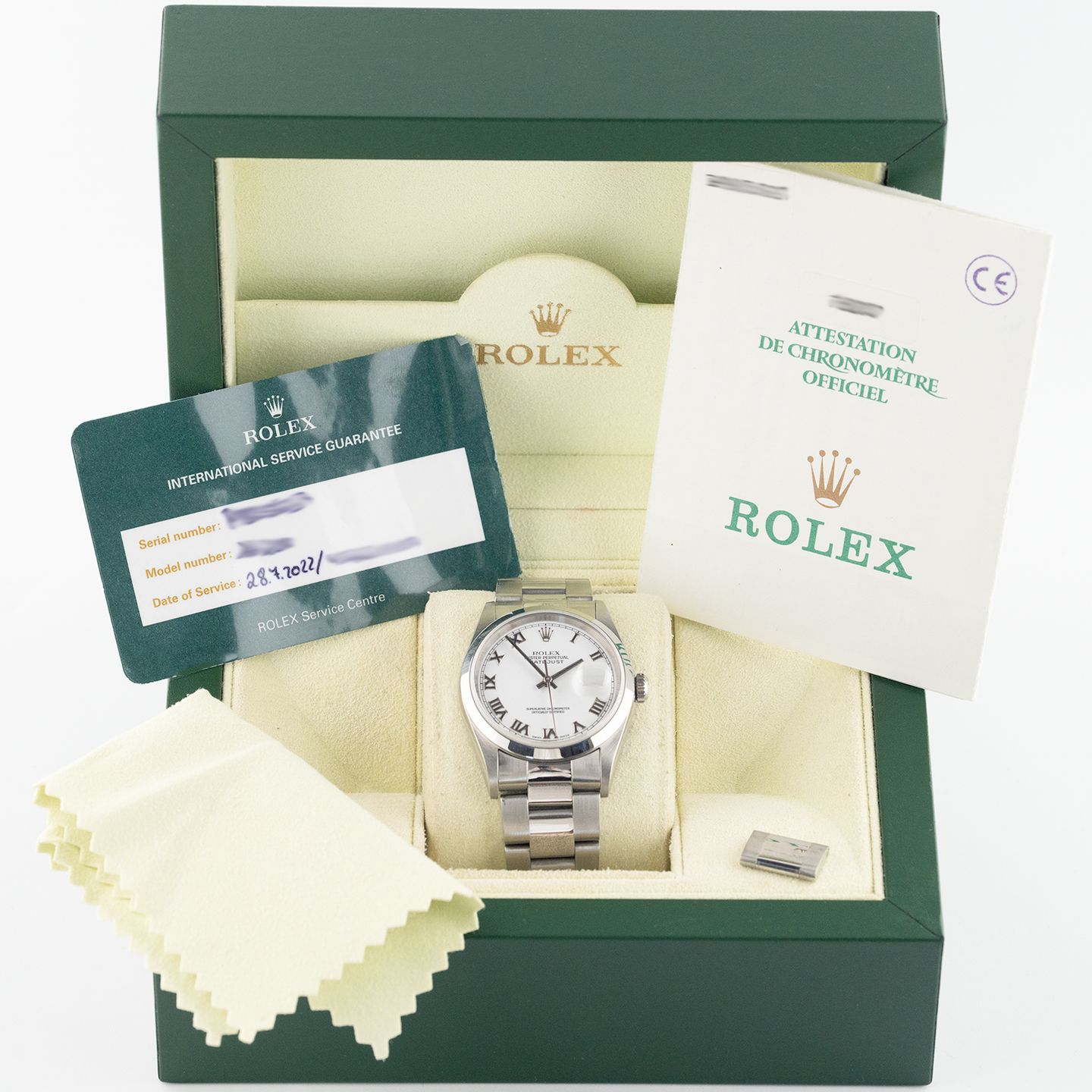 Rolex Datejust 36 16200 (2002) - White dial 36 mm Steel case (4/4)