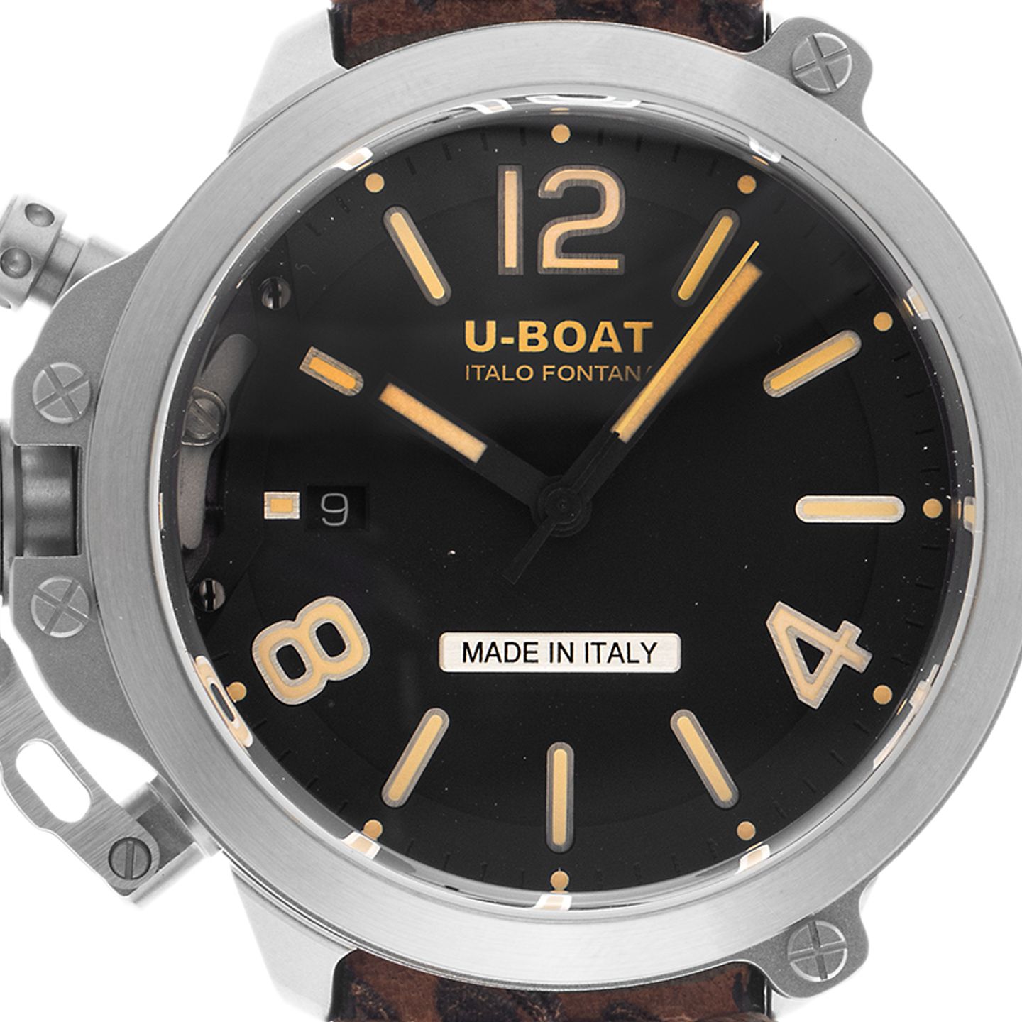 U-Boat Capsule 8809 (Unknown (random serial)) - Black dial 46 mm Steel case (1/5)