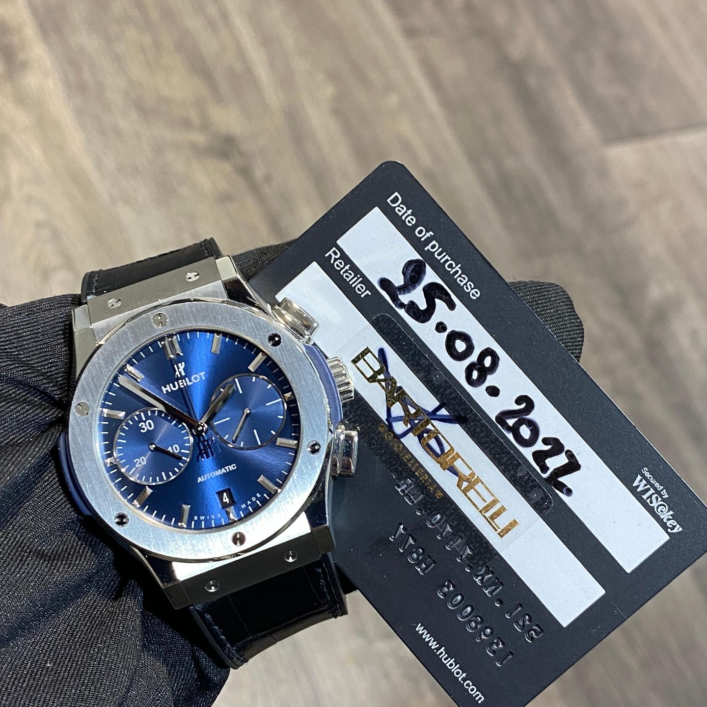 Hublot Classic Fusion Blue 521.nx.7170.lr (2022) - Blue dial 45 mm Titanium case (1/1)