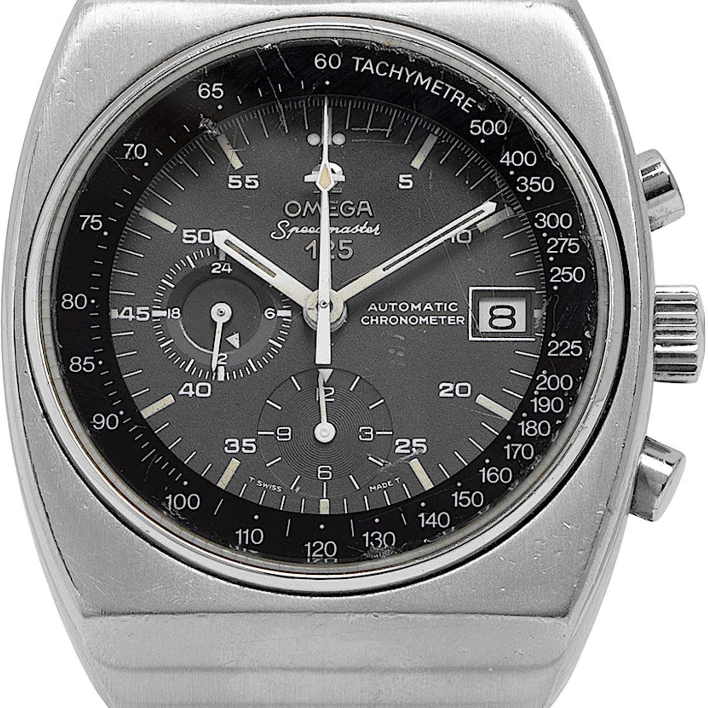 Omega Speedmaster ST 378.0801 Puls (1971) - Black dial 42 mm Steel case (1/4)