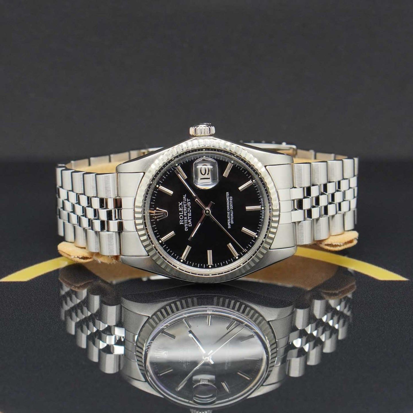 Rolex Datejust 36 16014 (1987) - Black dial 36 mm Steel case (4/7)