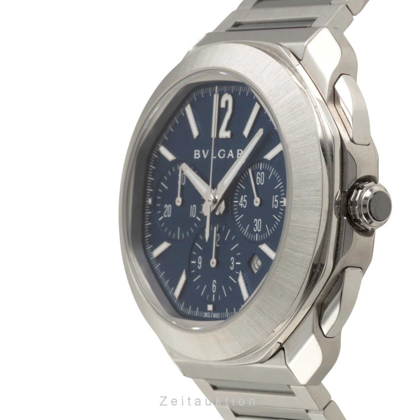 Bulgari Octo 103829-OC 42 S CH (Onbekend (willekeurig serienummer)) - Blauw wijzerplaat 42mm Staal (5/8)