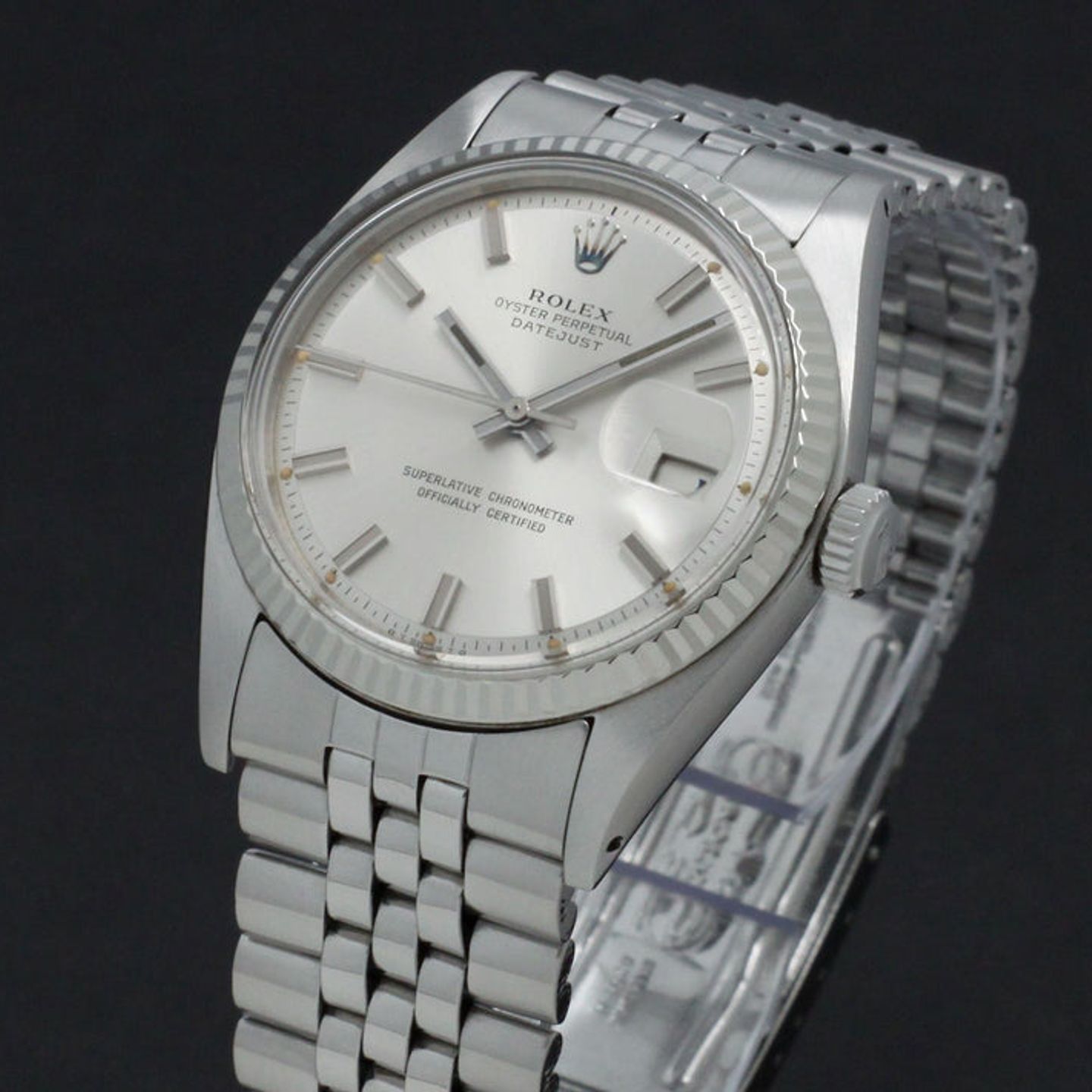 Rolex Datejust 1601 (1973) - Zilver wijzerplaat 36mm Staal (6/7)