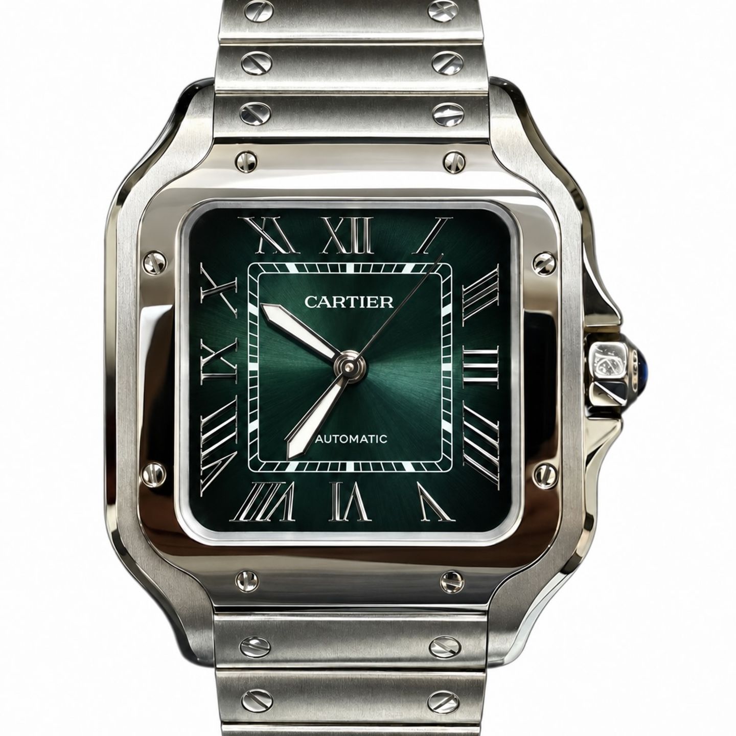 Cartier Santos WSSA0061 (2026) - Green dial 35 mm Steel case (1/1)