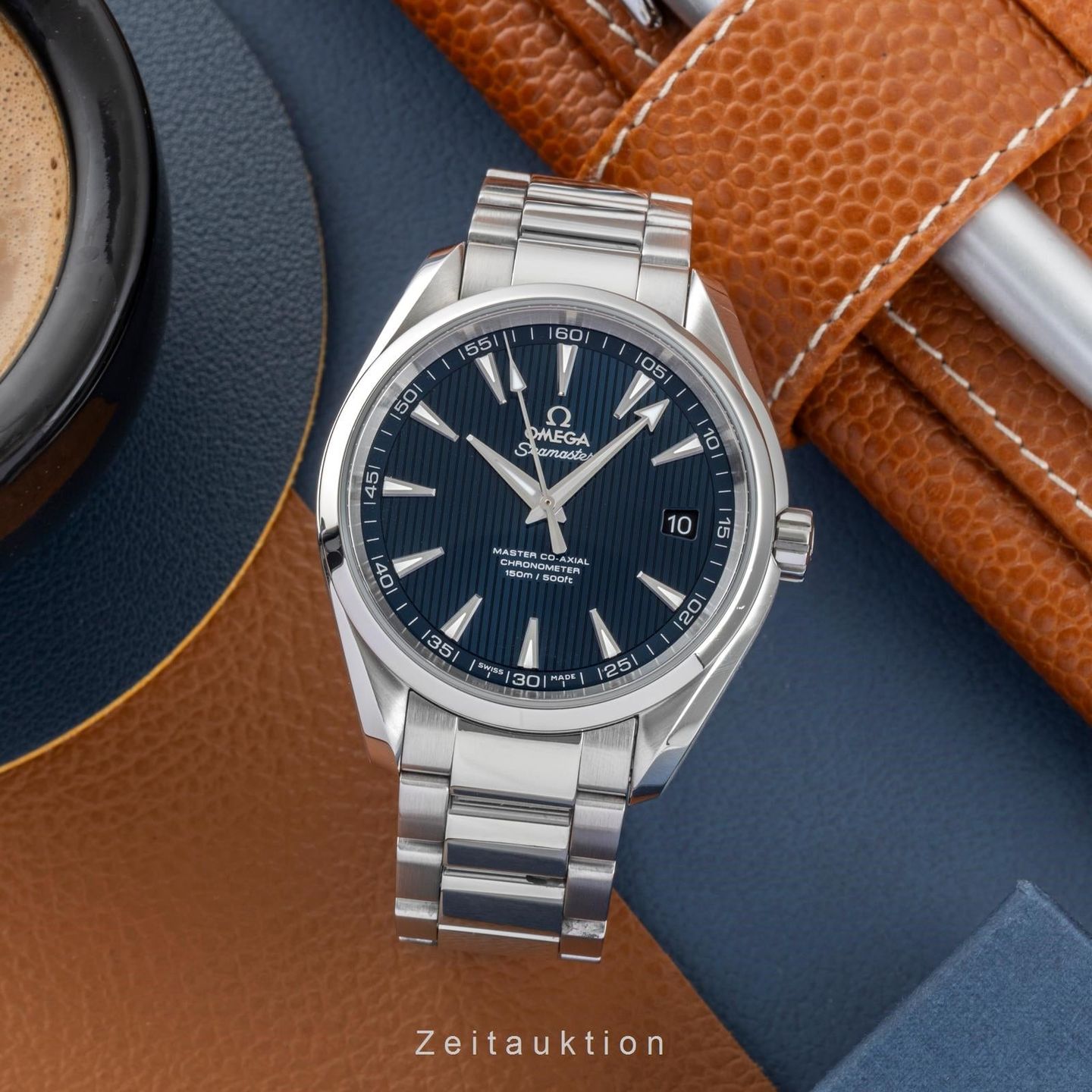 Omega Seamaster Aqua Terra 231.10.42.21.03.003 (Unknown (random serial)) - Blue dial 42 mm Steel case (3/8)
