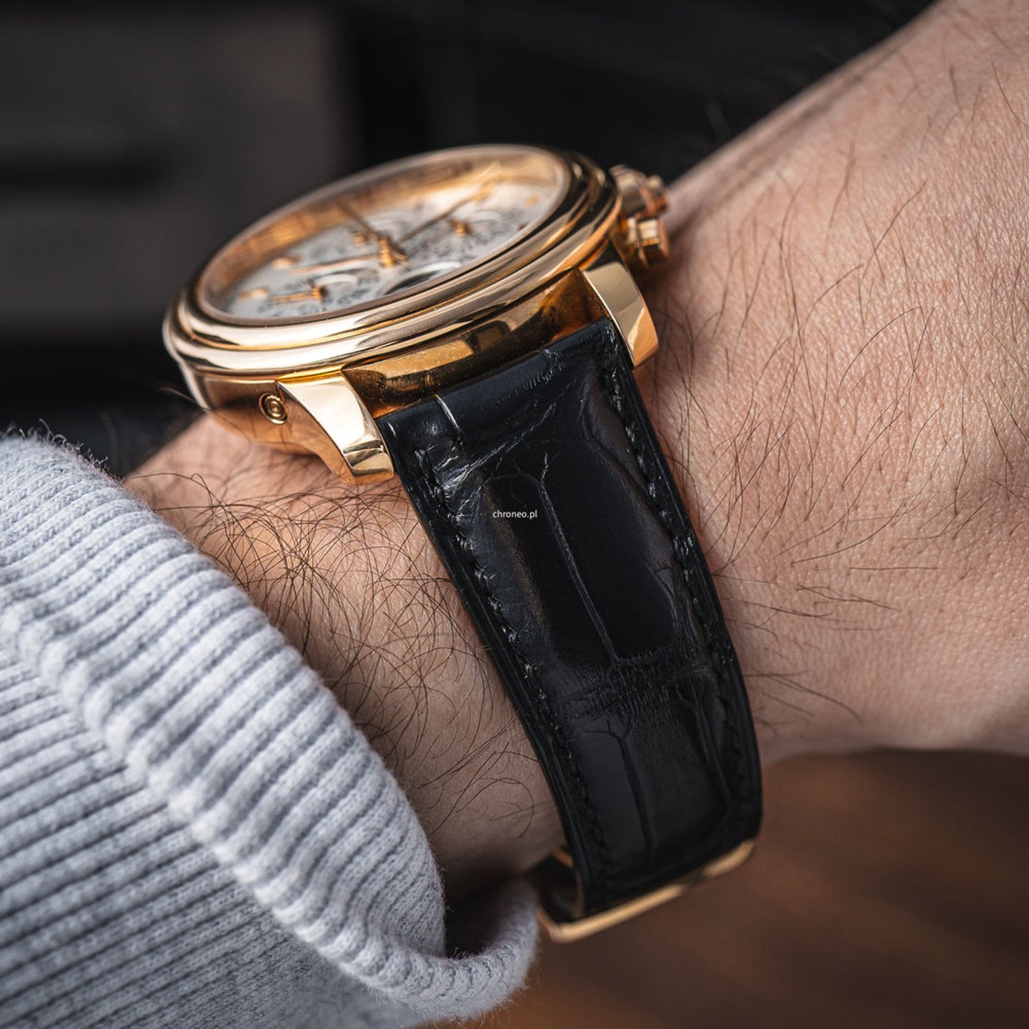 Blancpain Le Brassus 4286P-3642-55B (2015) - White dial 43 mm Red Gold case (6/8)