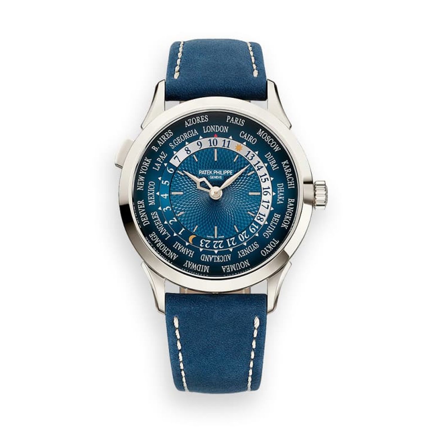 Patek Philippe World Time 5230P-001 (2024) - Blauw wijzerplaat 39mm Platina (1/1)