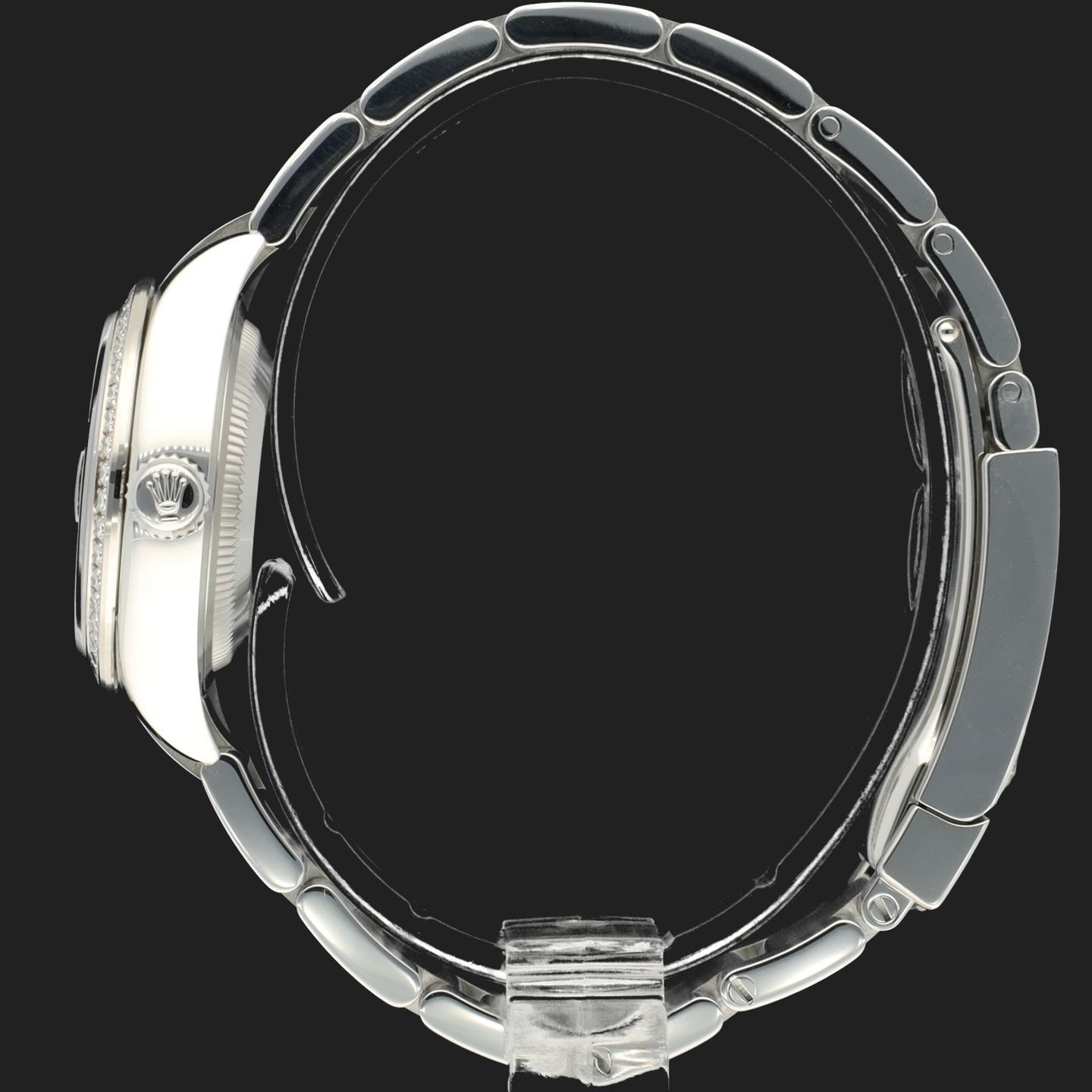 Rolex Lady-Datejust 279384RBR (2023) - Grey dial 28 mm Steel case (7/8)