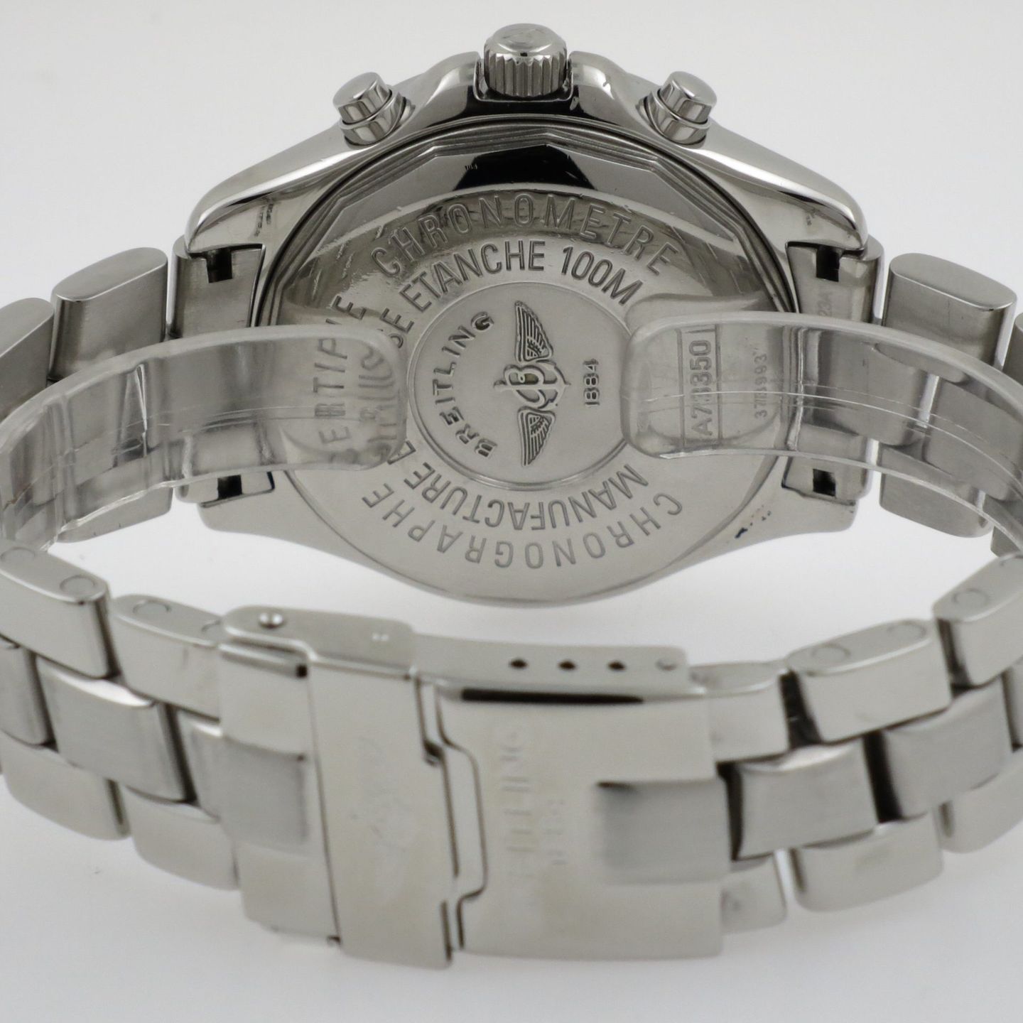 Breitling Colt Chronograph A73350 (2002) - Zilver wijzerplaat 38mm Staal (3/4)