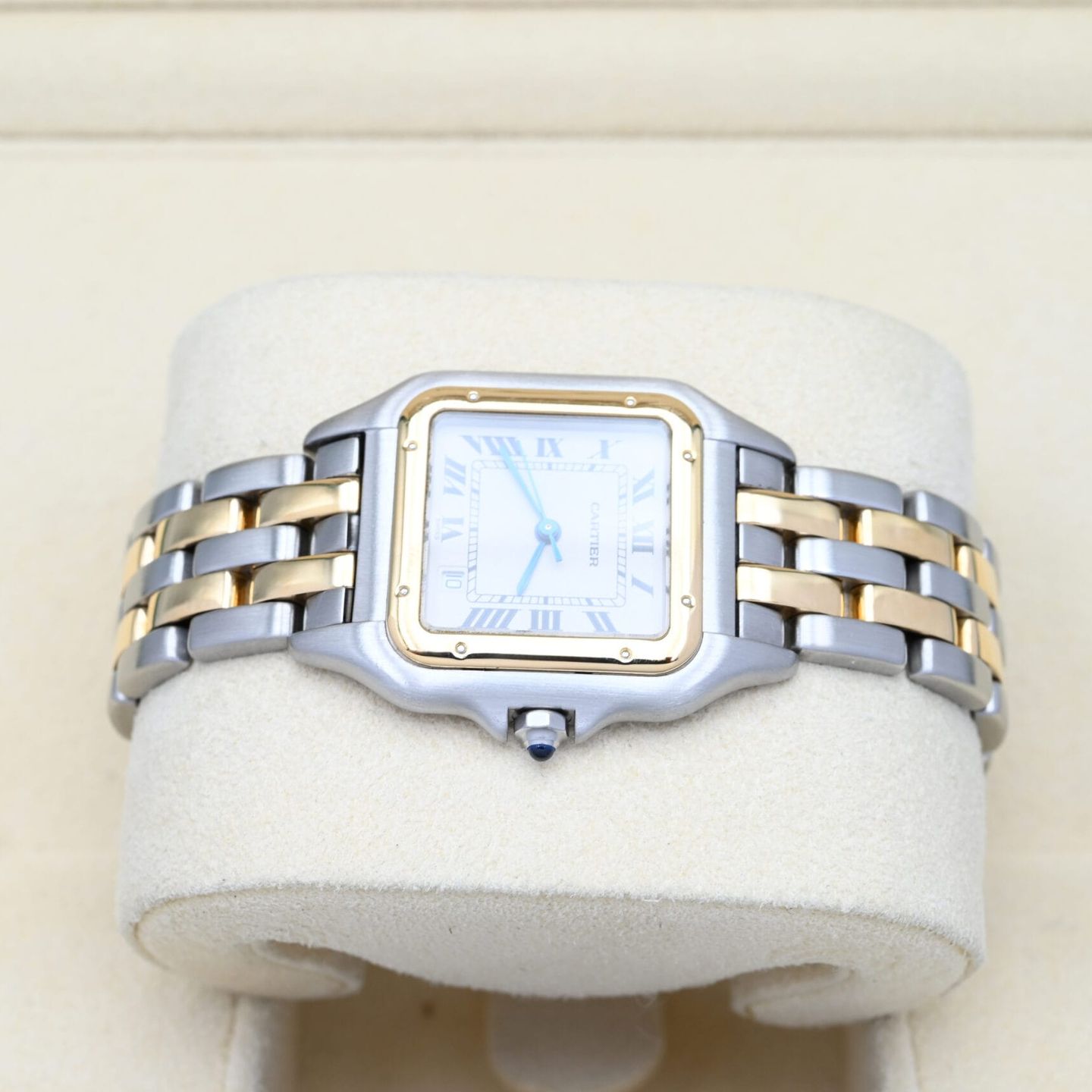 Cartier Panthère 1100 (1995) - White dial 27 mm Gold/Steel case (4/8)