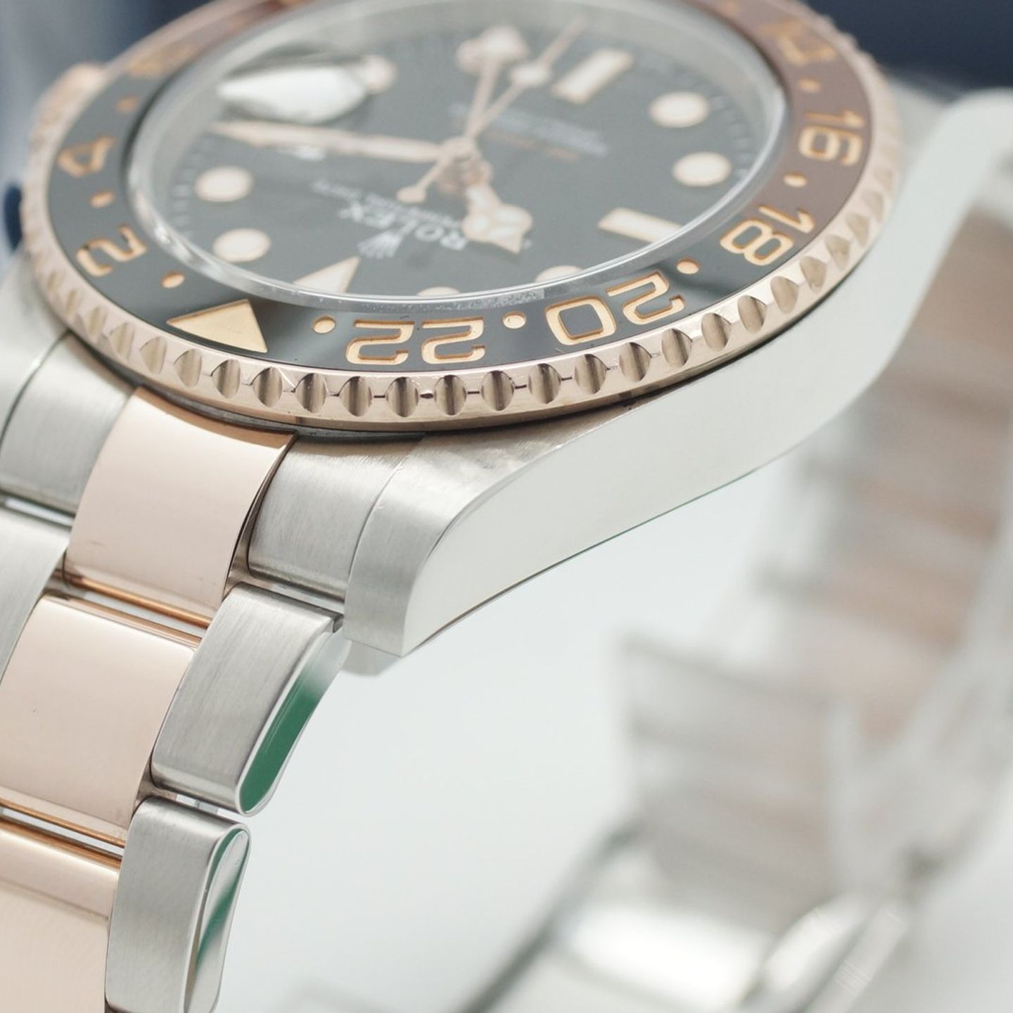 Rolex GMT-Master II 126711CHNR (2019) - Zwart wijzerplaat 40mm Goud/Staal (7/8)