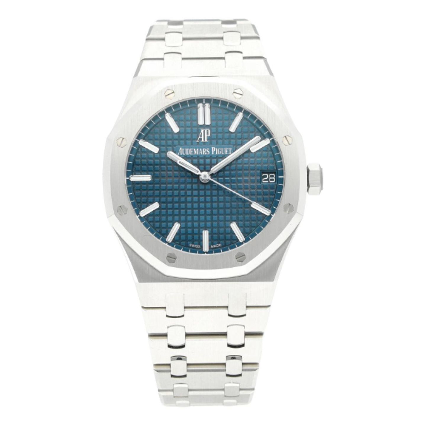 Audemars Piguet Royal Oak Selfwinding 15500ST.OO.1220ST.01 (2021) - Blauw wijzerplaat 41mm Staal (1/8)