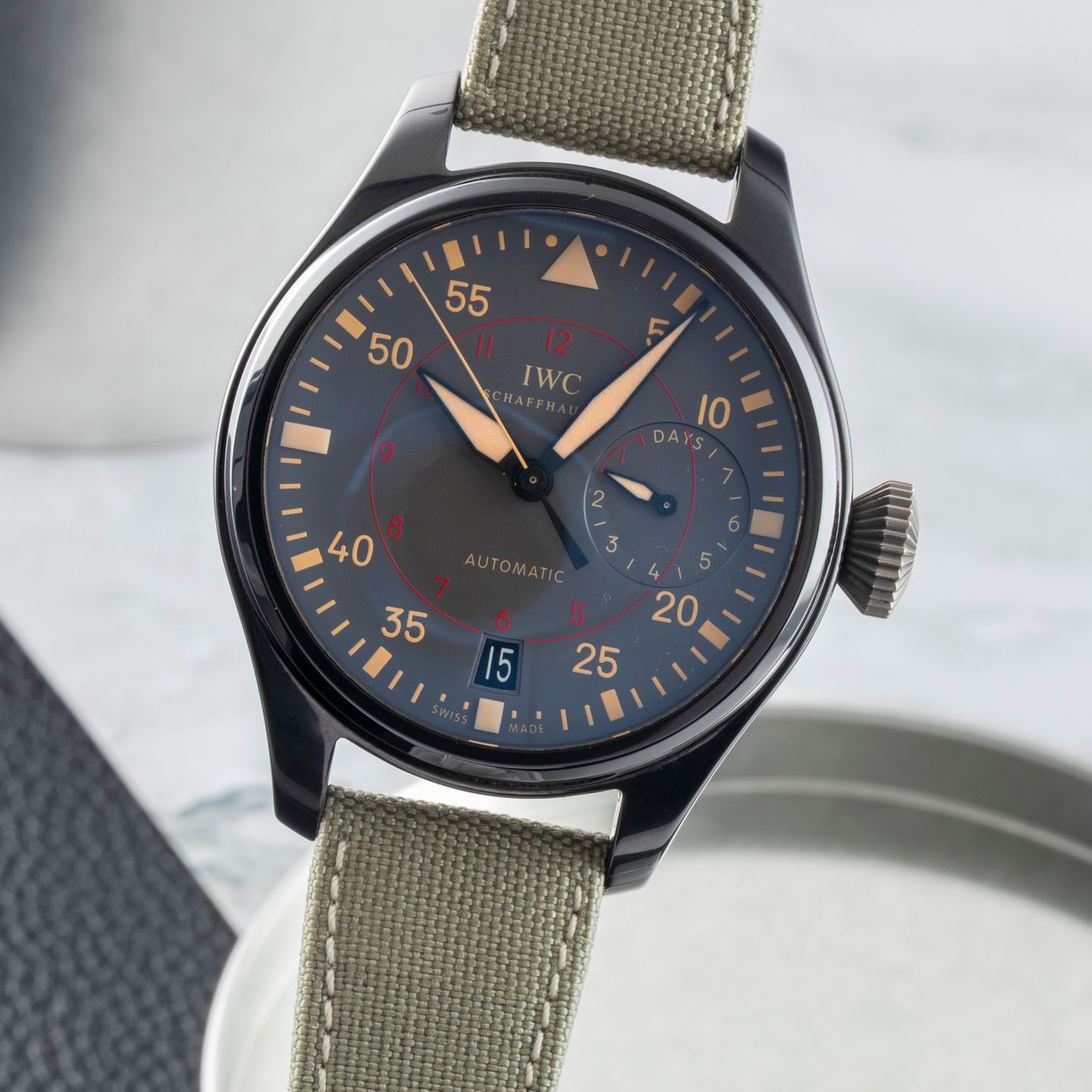 IWC Big Pilot Top Gun IW501902 (2017) - Grijs wijzerplaat 48mm Keramiek (3/8)