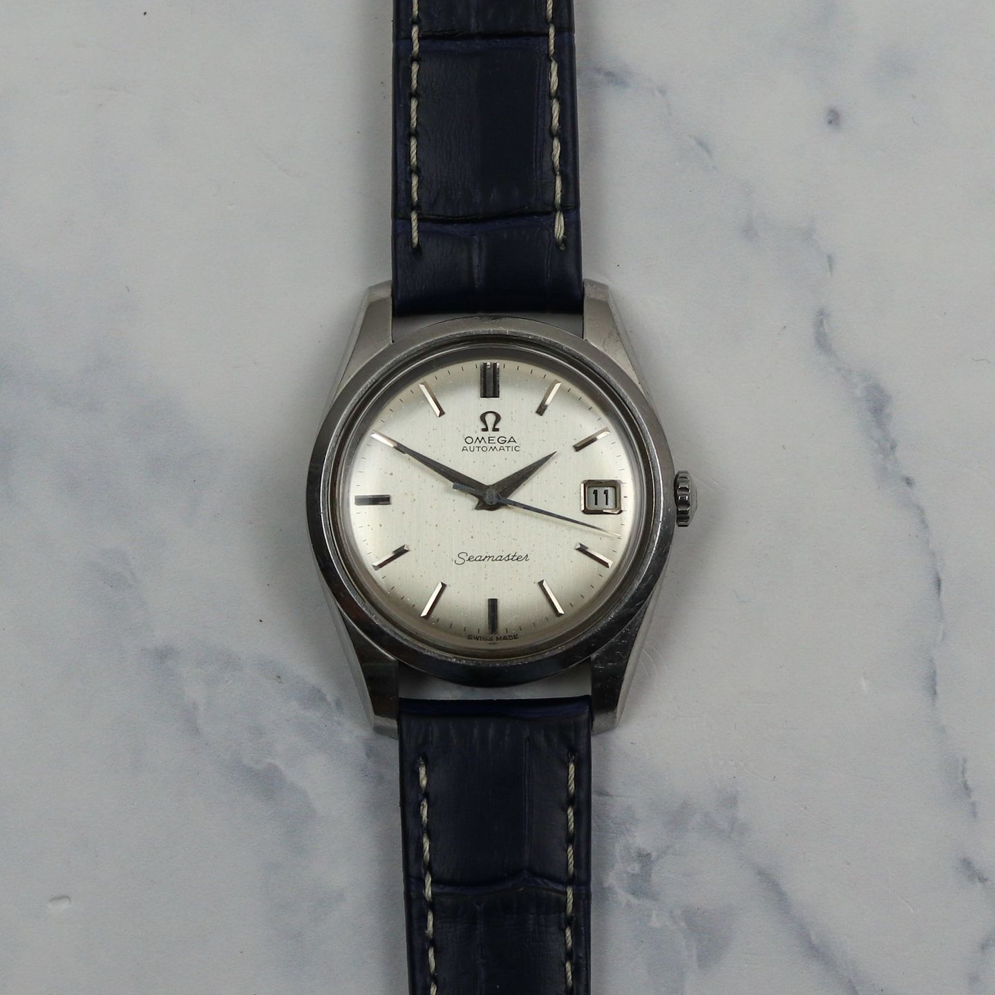 Omega Seamaster 166.010 (1966) - Grijs wijzerplaat 35mm Staal (1/5)