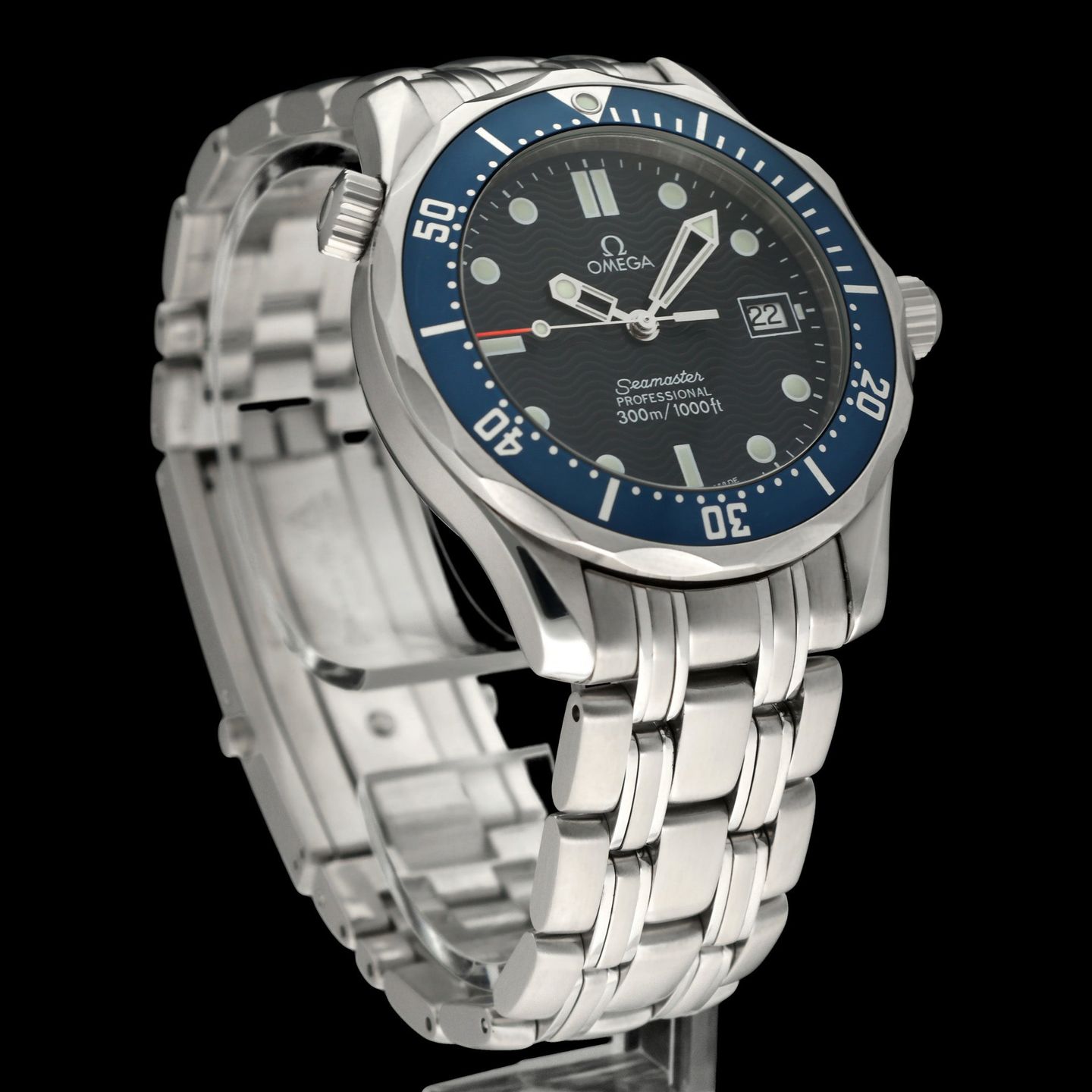 Omega Seamaster Diver 300 M 2561.80.00 (1998) - Blue dial 36 mm Steel case (6/8)