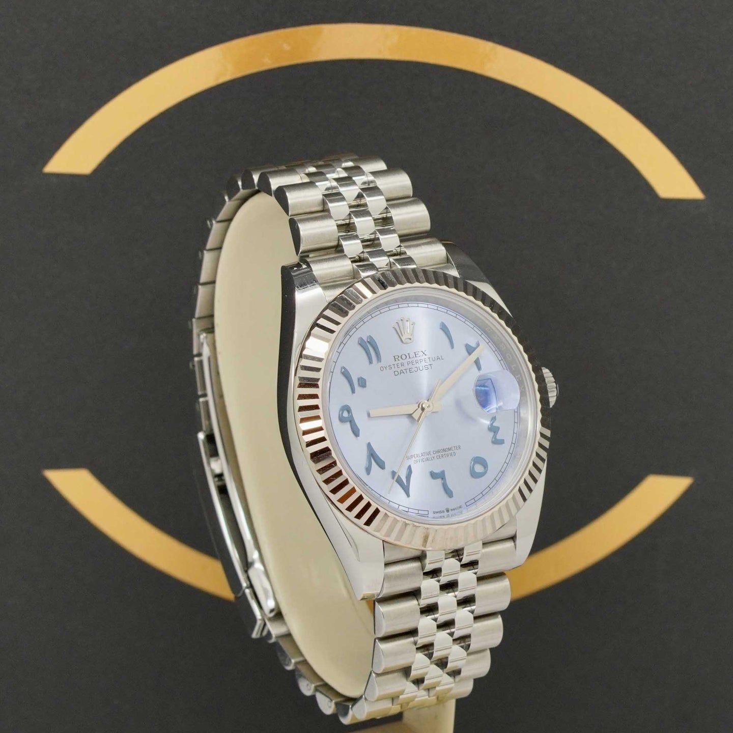 Rolex Datejust 41 126334 (2023) - Blauw wijzerplaat 41mm Staal (3/7)