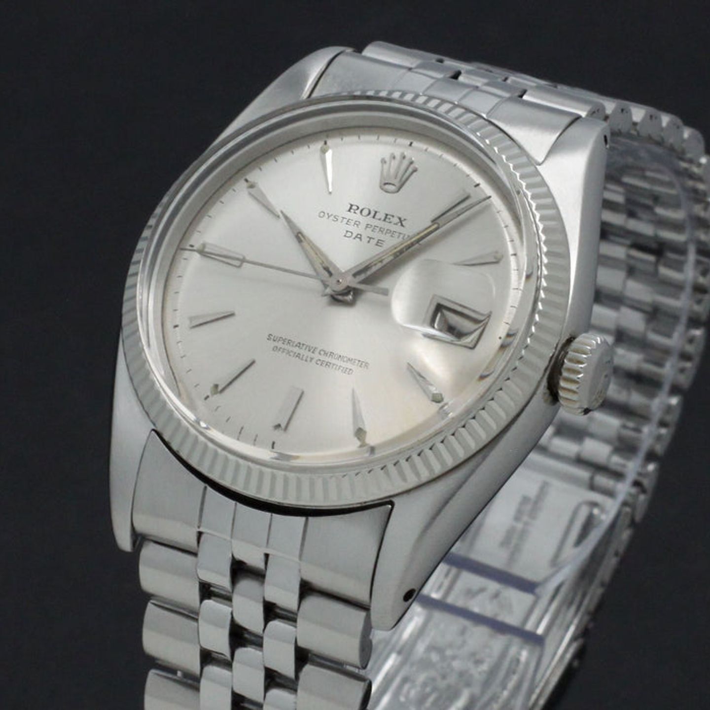 Rolex Datejust 6605 (1959) - Zilver wijzerplaat 36mm Staal (7/7)