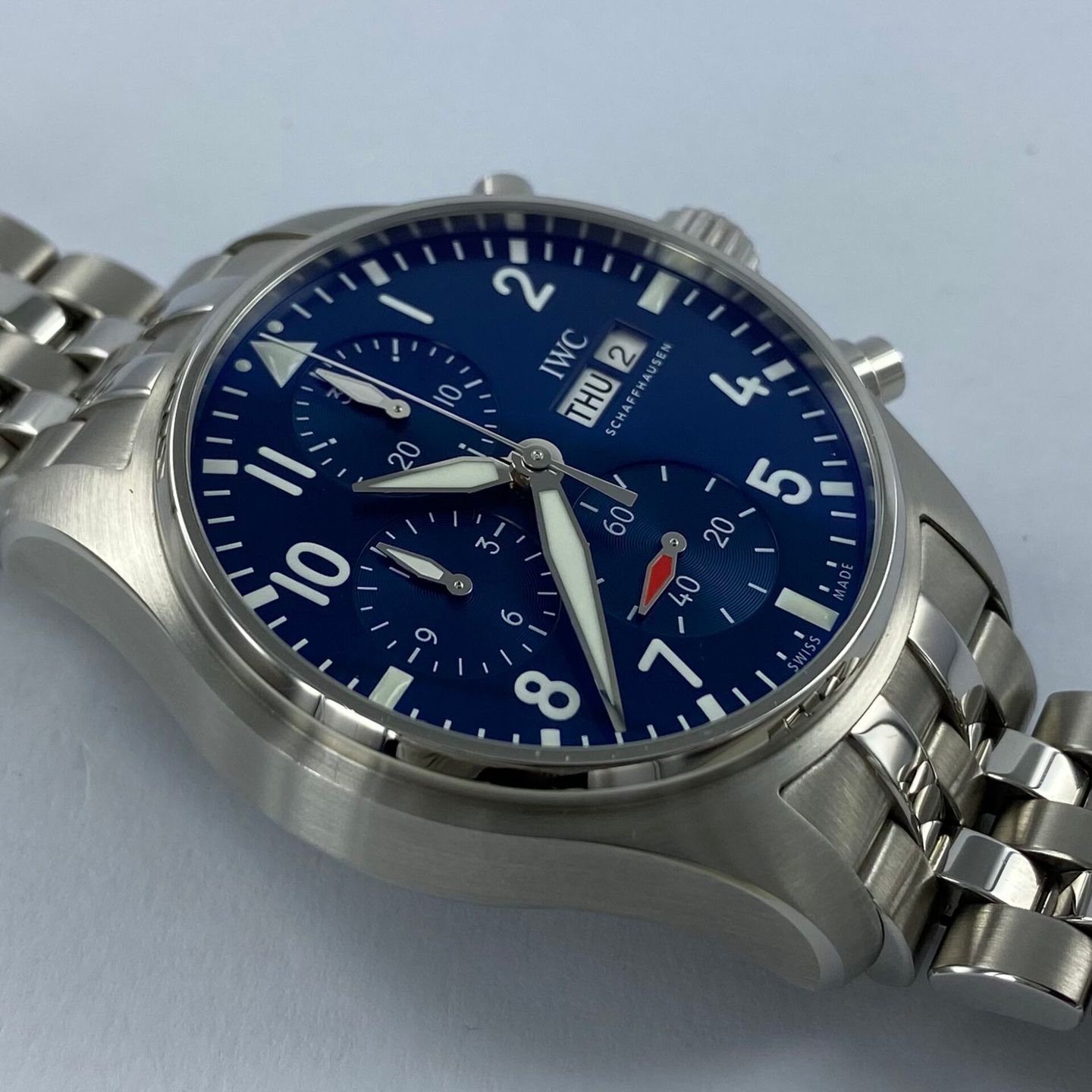 IWC Pilot Chronograph IW388102 (2023) - Blue dial 41 mm Steel case (3/6)