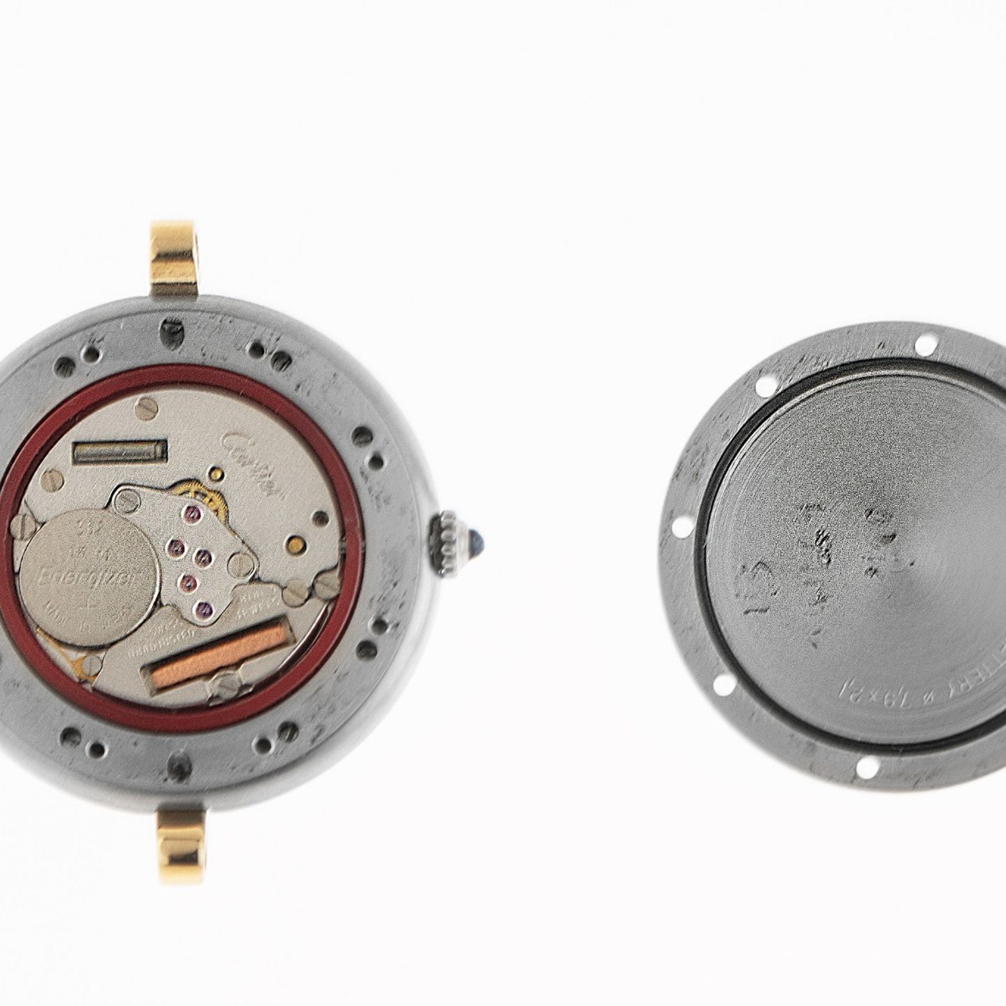 Cartier Panthère 8396 (1989) - Champagne dial 29 mm Gold/Steel case (8/8)